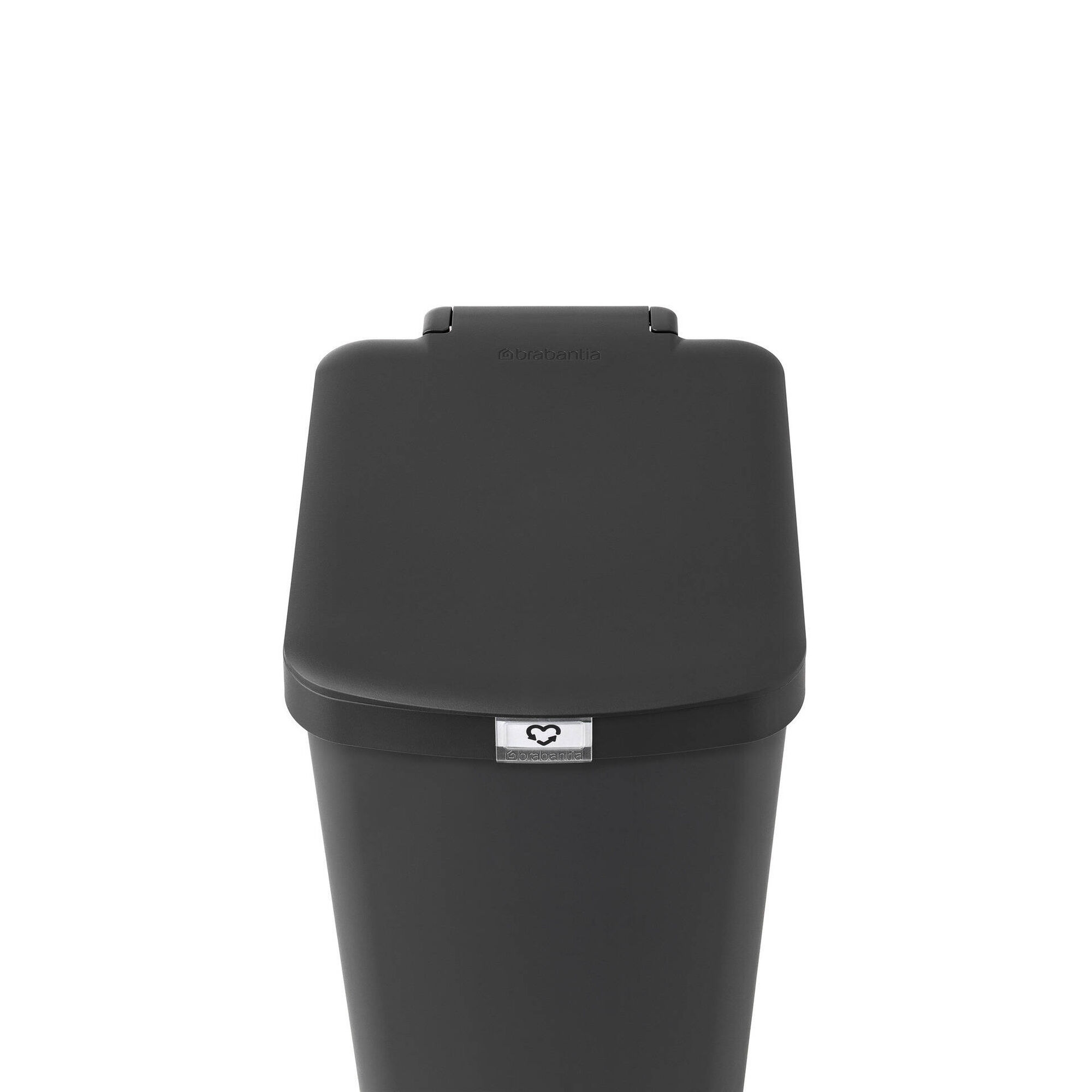 Balde de Lixo com Pedal Pl&aacute;stico 40L Preto StepUp Brabantia