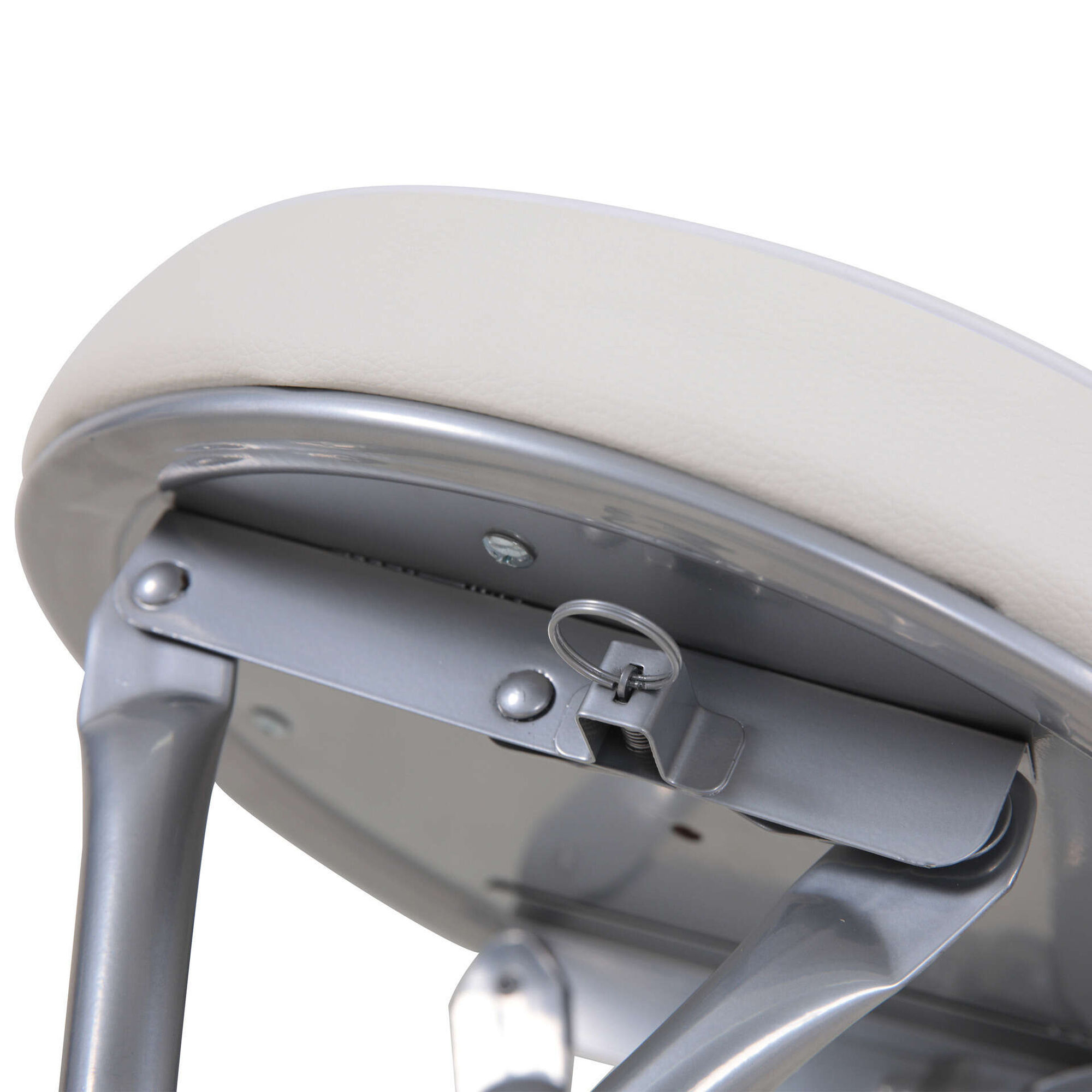 Banco Dobr&aacute;vel Almofadado Branco Turim Kasa