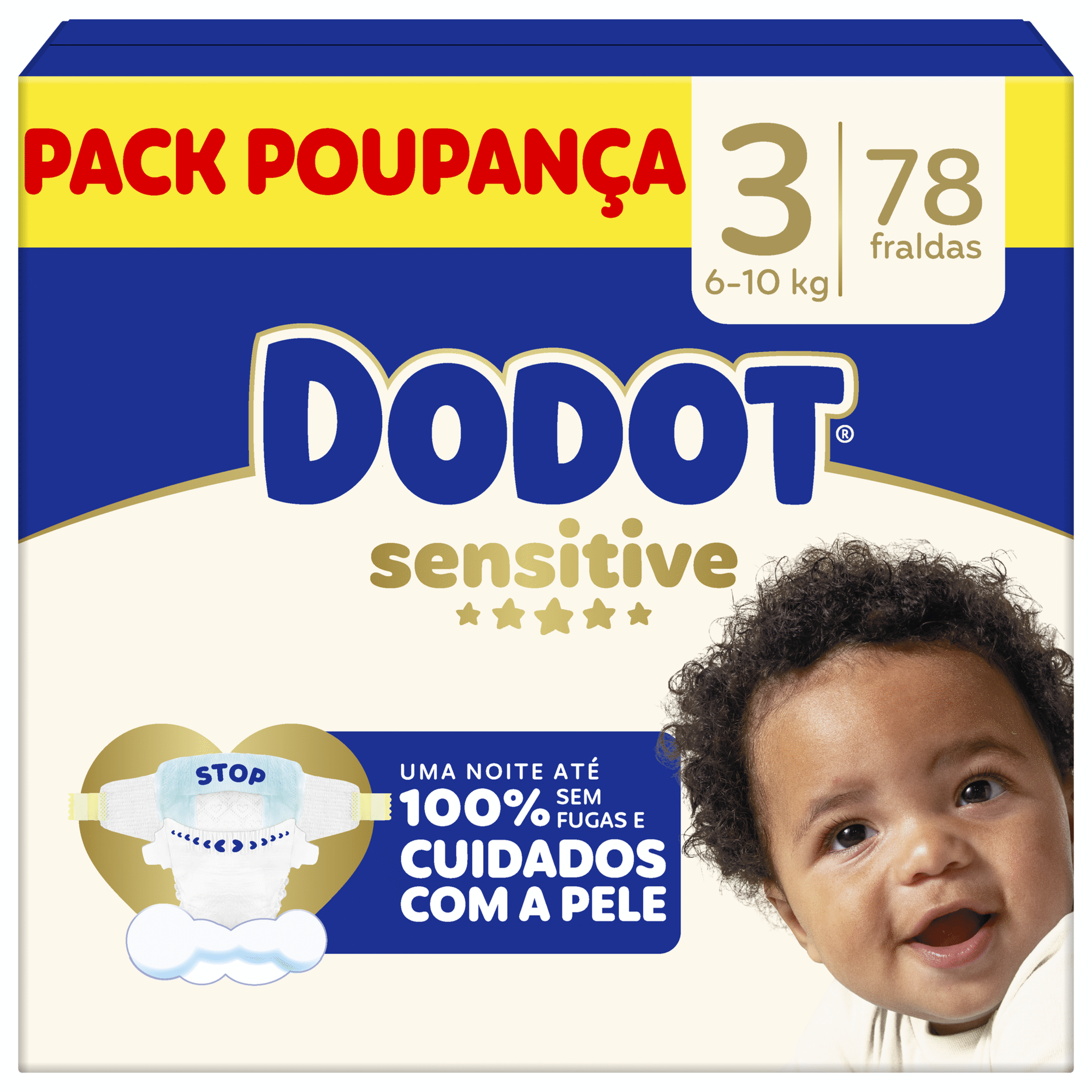Fraldas Sensitive T3 6-10kg Dodot