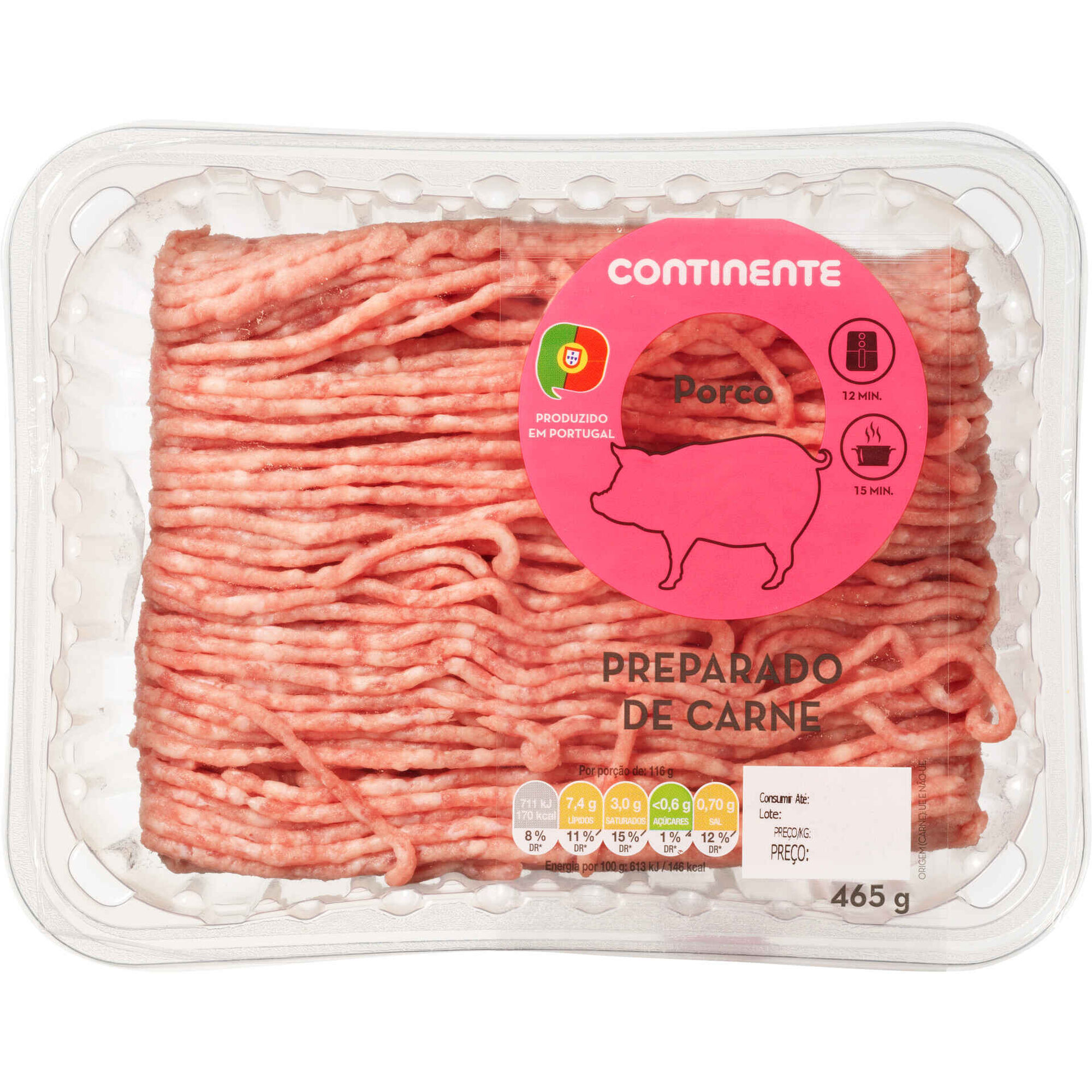 Preparado de Carne Picada de Porco