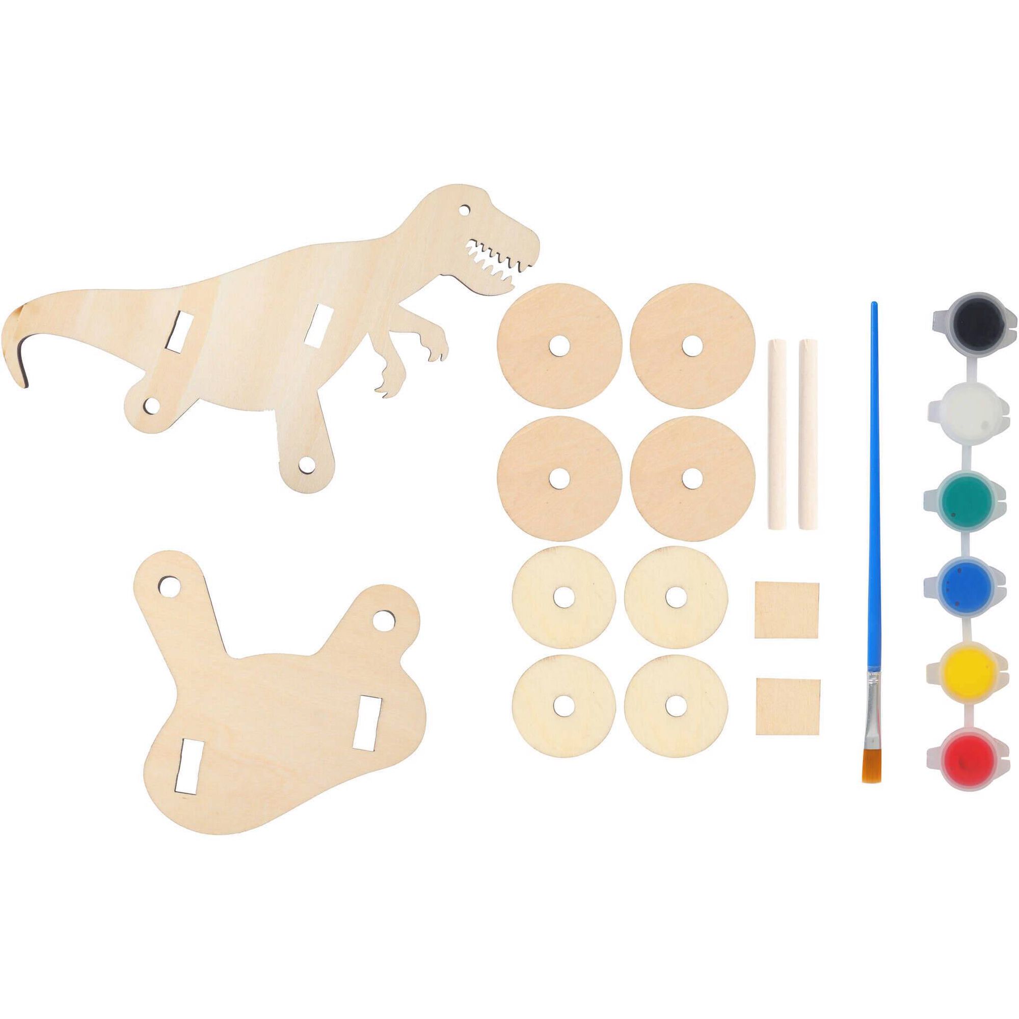 Kit de  Puzzle 3D Dinossauro (v&aacute;rios modelos) Pintura