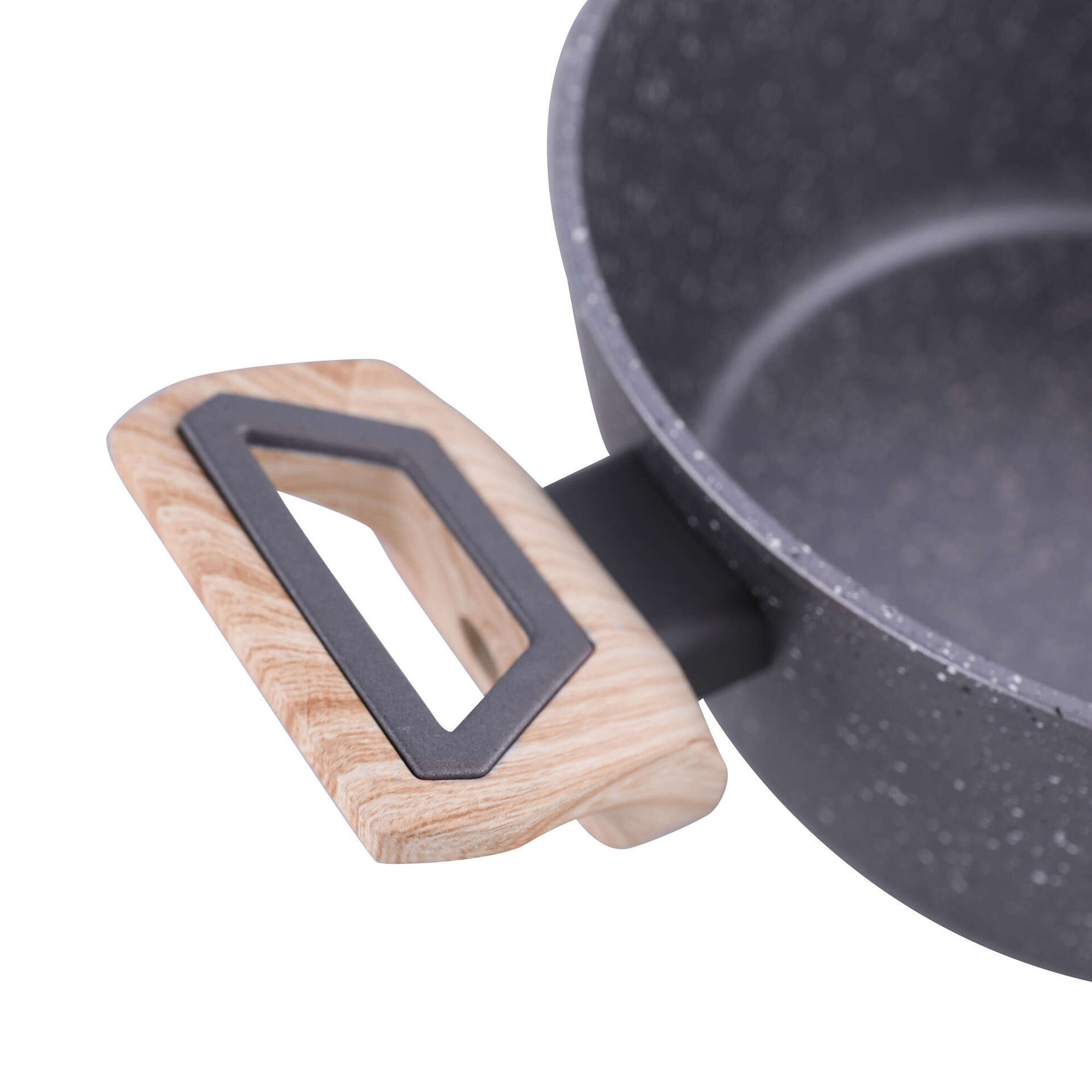 Ca&ccedil;arola Antiaderente Alum&iacute;nio Wood Stone