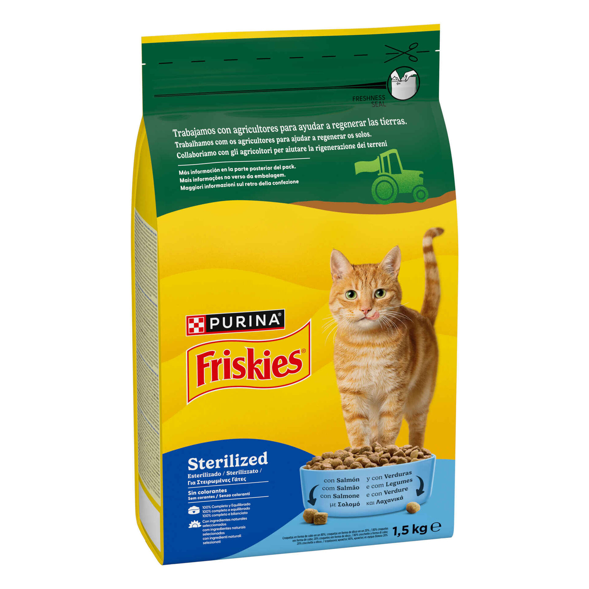 Ra&ccedil;&atilde;o para Gato Adulto Esterilizado Salm&atilde;o Purina Friskies
