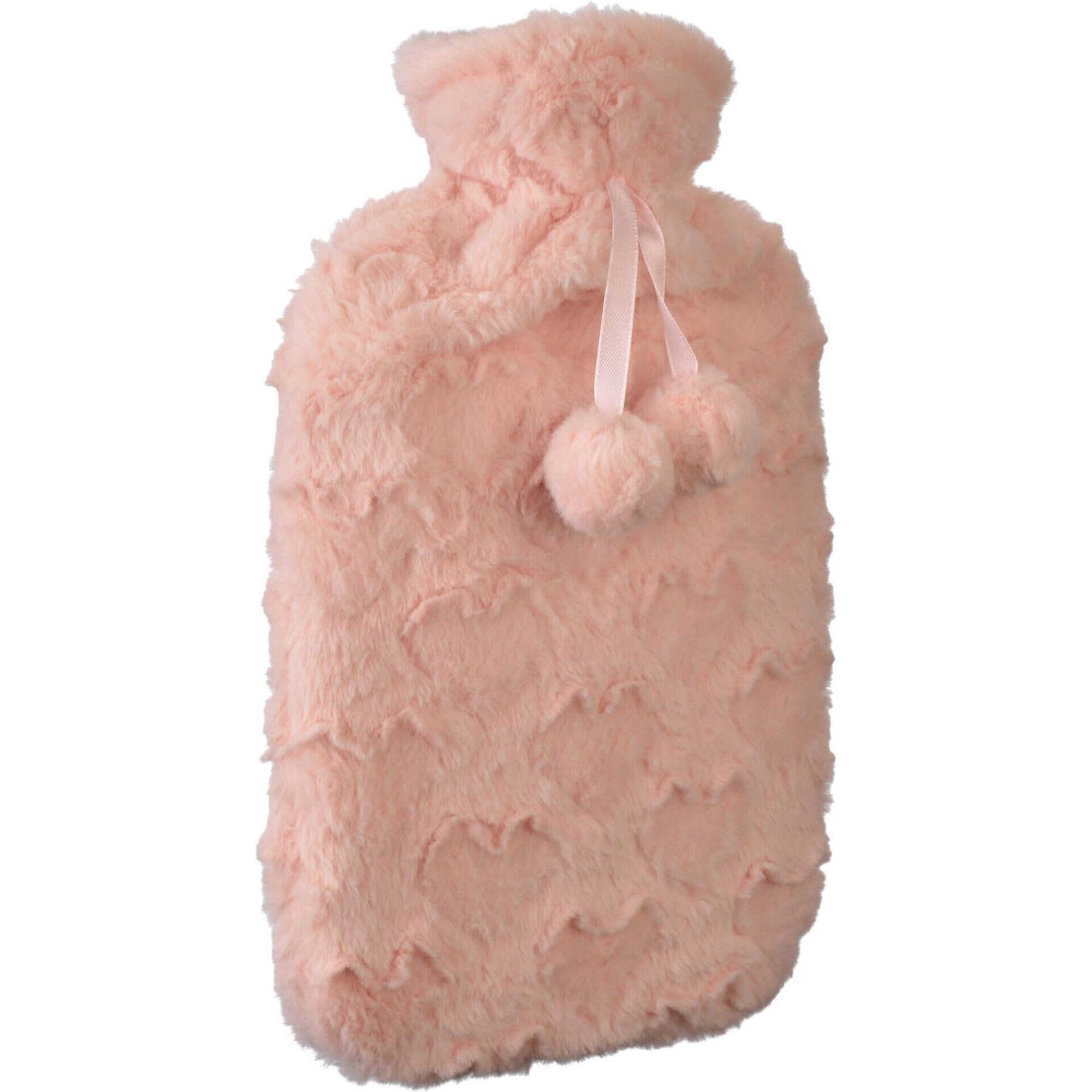 Saco &Aacute;gua Quente Rosa Pompons Kasa