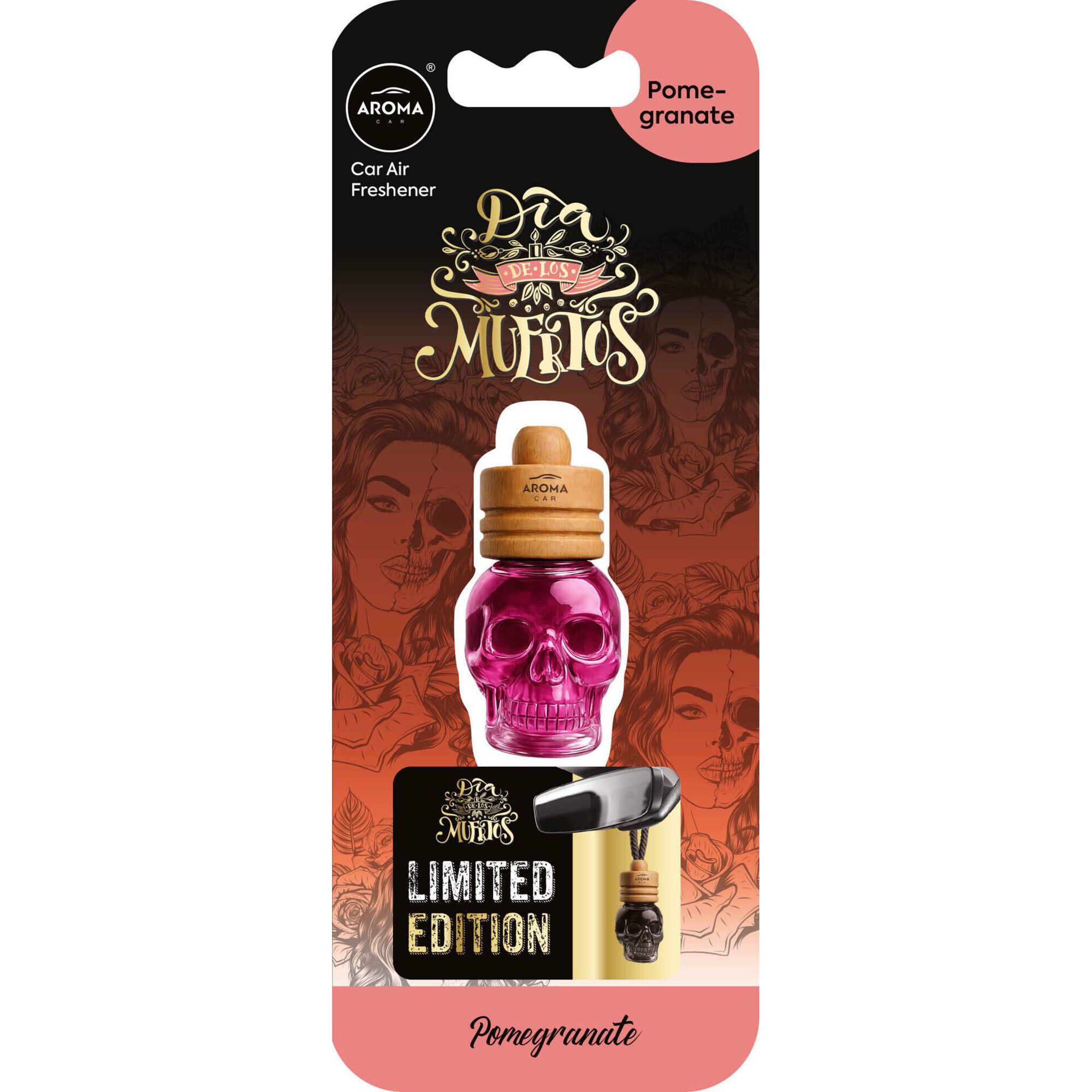 Ambientador Frasco Wood Pomegranate Aroma Car