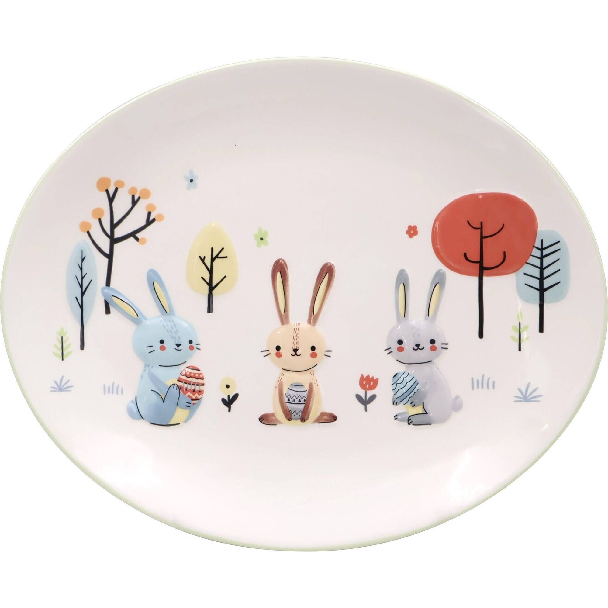 Travessa 31x25cm Coelhos Kasa