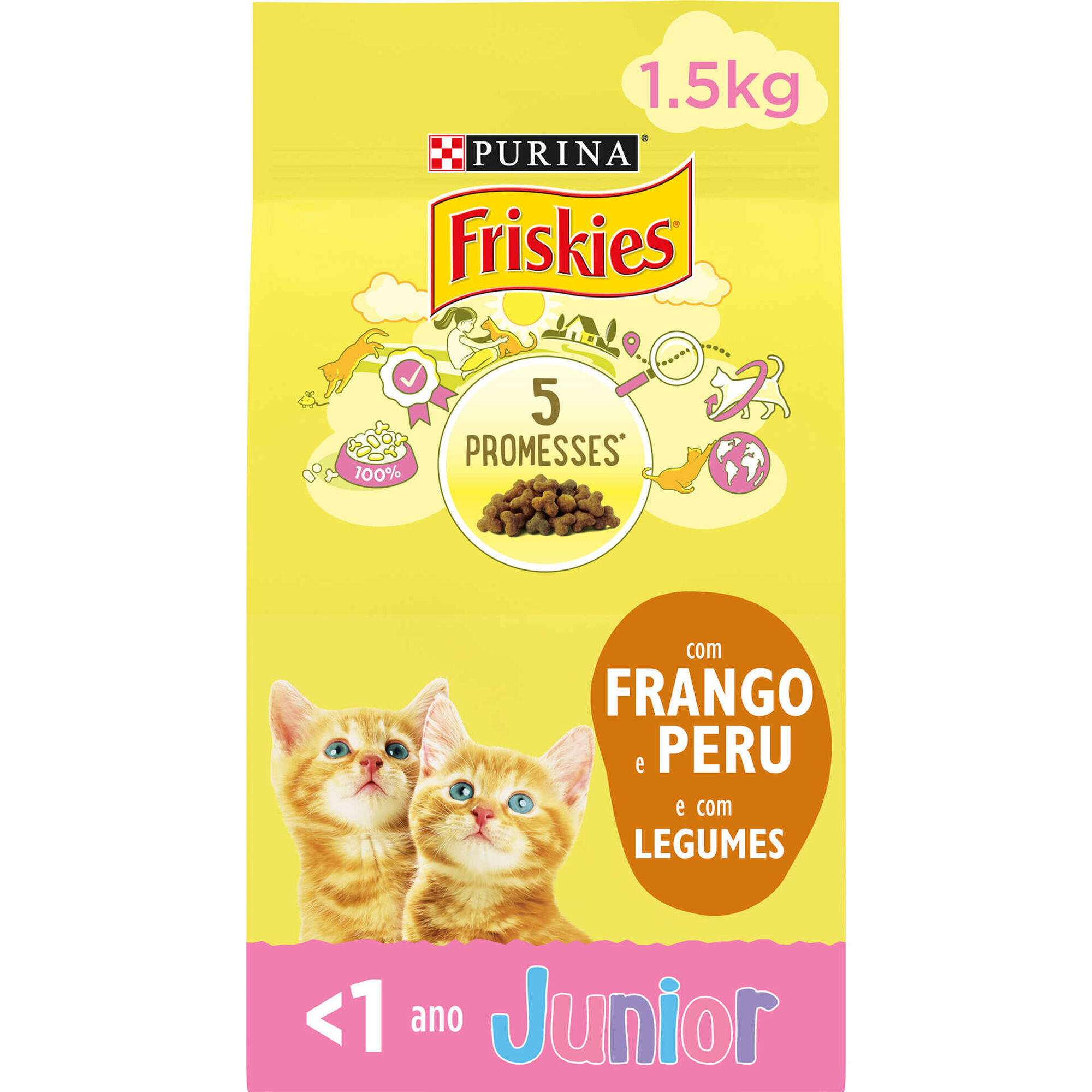Ração para Gato Júnior Frango e Legumes