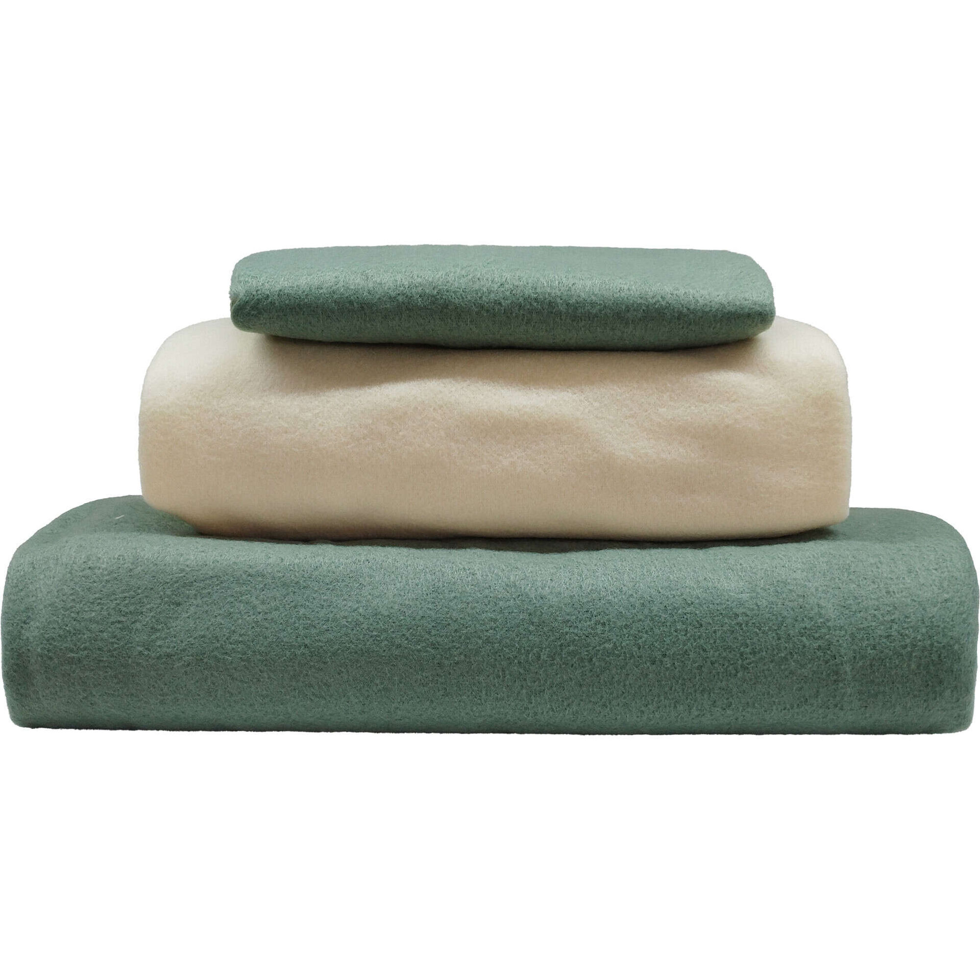 Conjunto Len&ccedil;&oacute;is T&eacute;rmicos 230x270cm Liso Verde Kasa