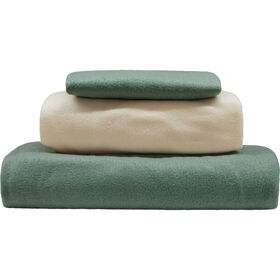 Conjunto Lençóis Térmicos 160x270cm Liso Verde