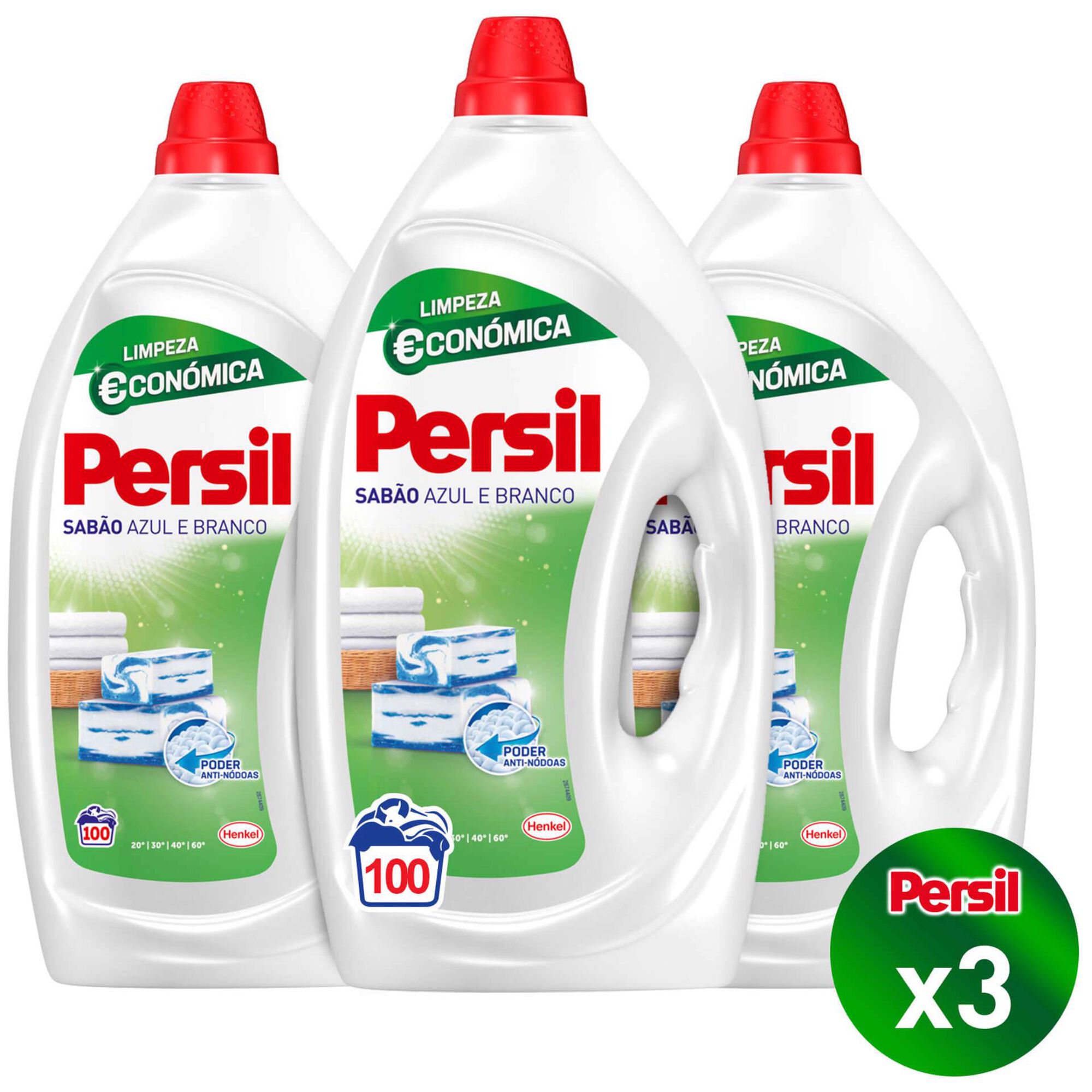 Detergente Máquina Roupa Líquido Sabão Azul e Branco