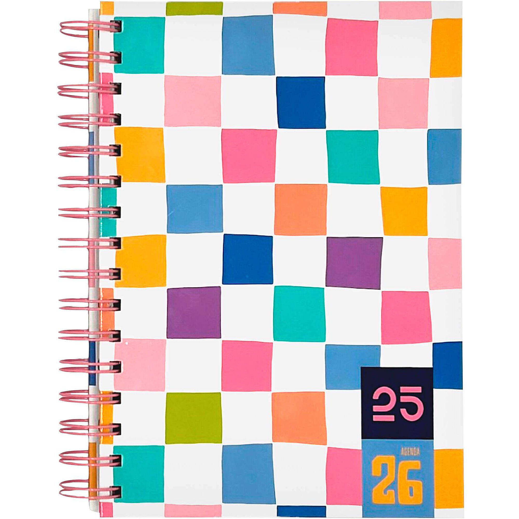 Agenda A5 2026 Espiral 16 Meses (v&aacute;rias cores)