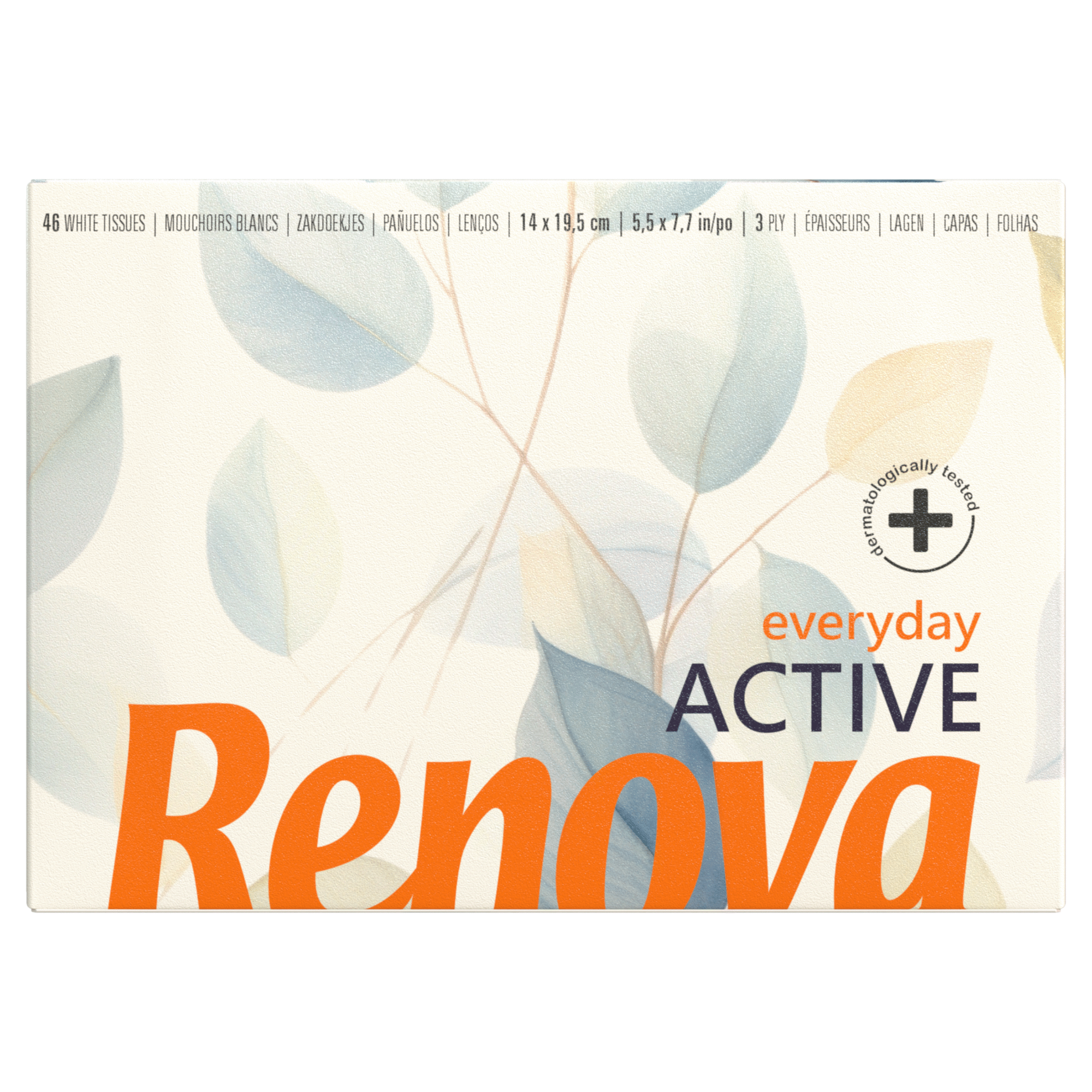 Lenços Faciais 3 Folhas Active Mini