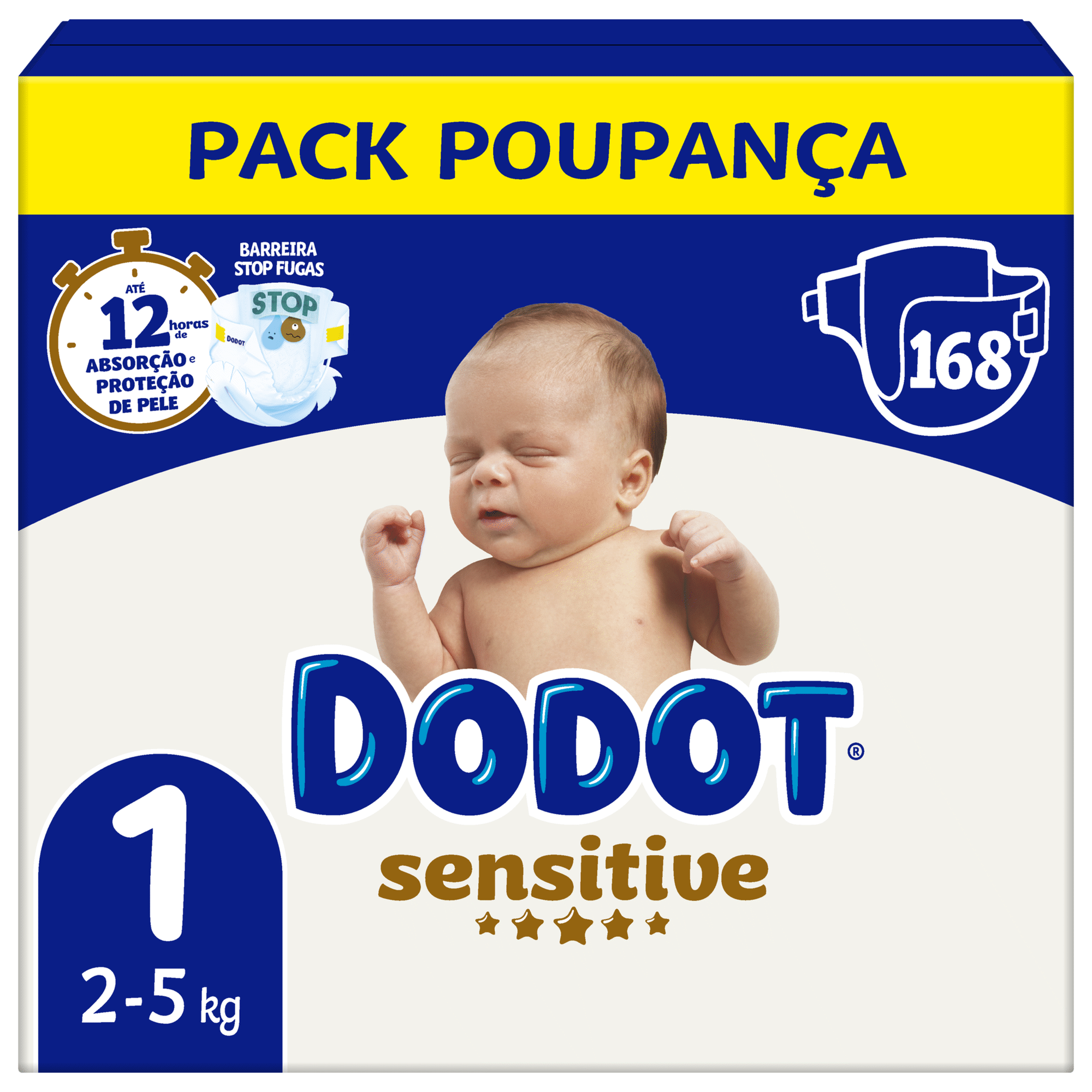 Fraldas Sensitive 2-5kg T1