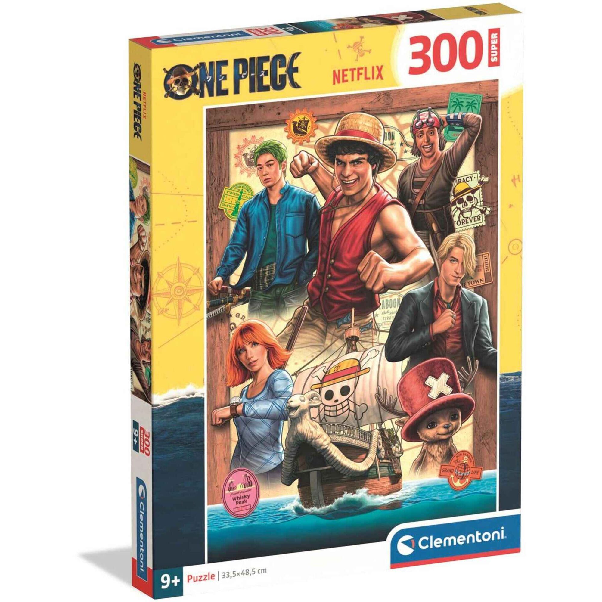 Clementoni - Puzzle One Piece Netflix 300 Pe&ccedil;as