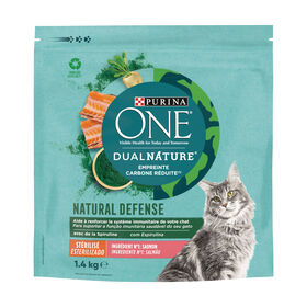 Ra&ccedil;&atilde;o para Gato Adulto Esterilizado Salm&atilde;o Purina One Dual