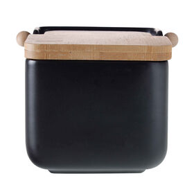 Saleiro Cerâmica e Bambu Preto Cosy