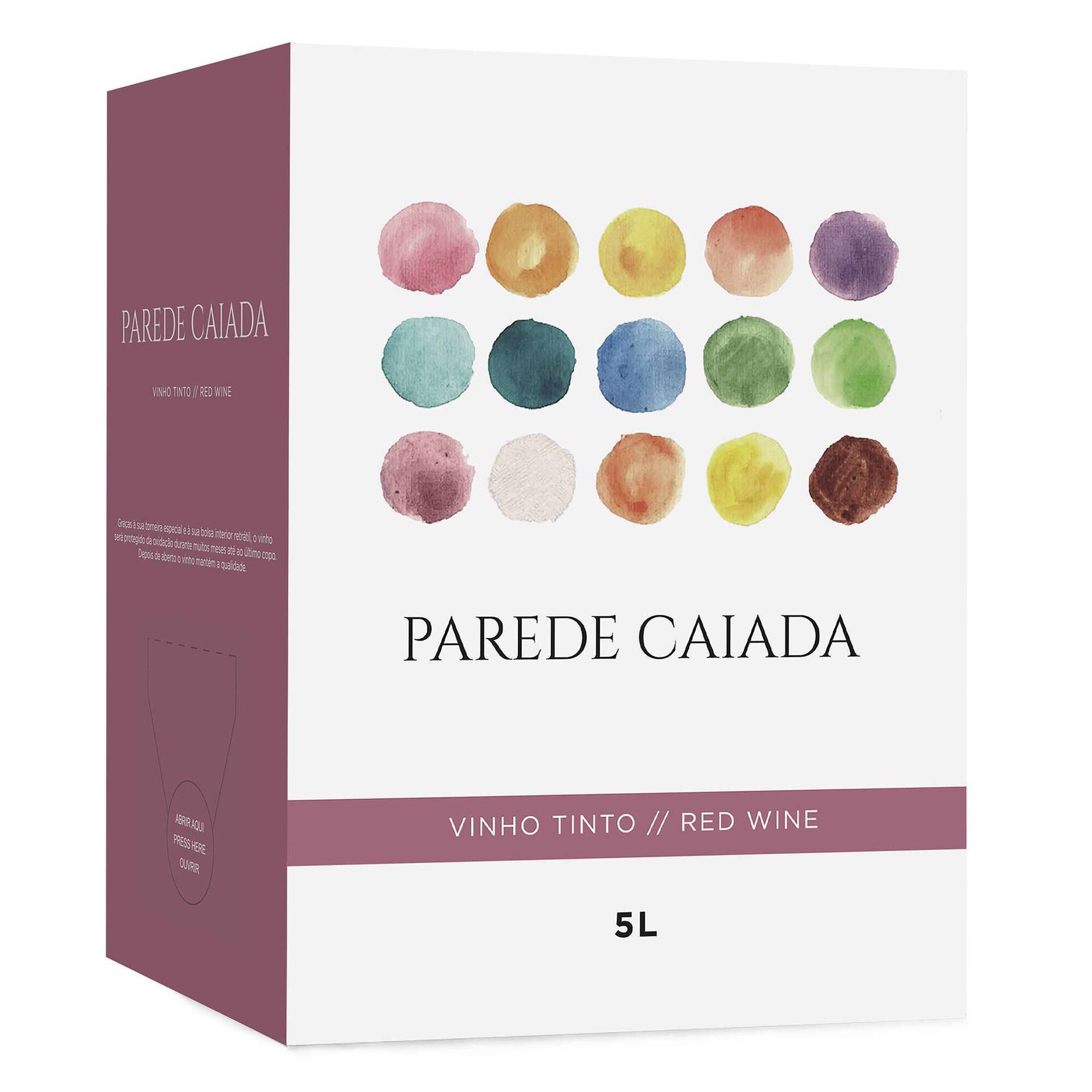 Parede Caiada Vinho Tinto