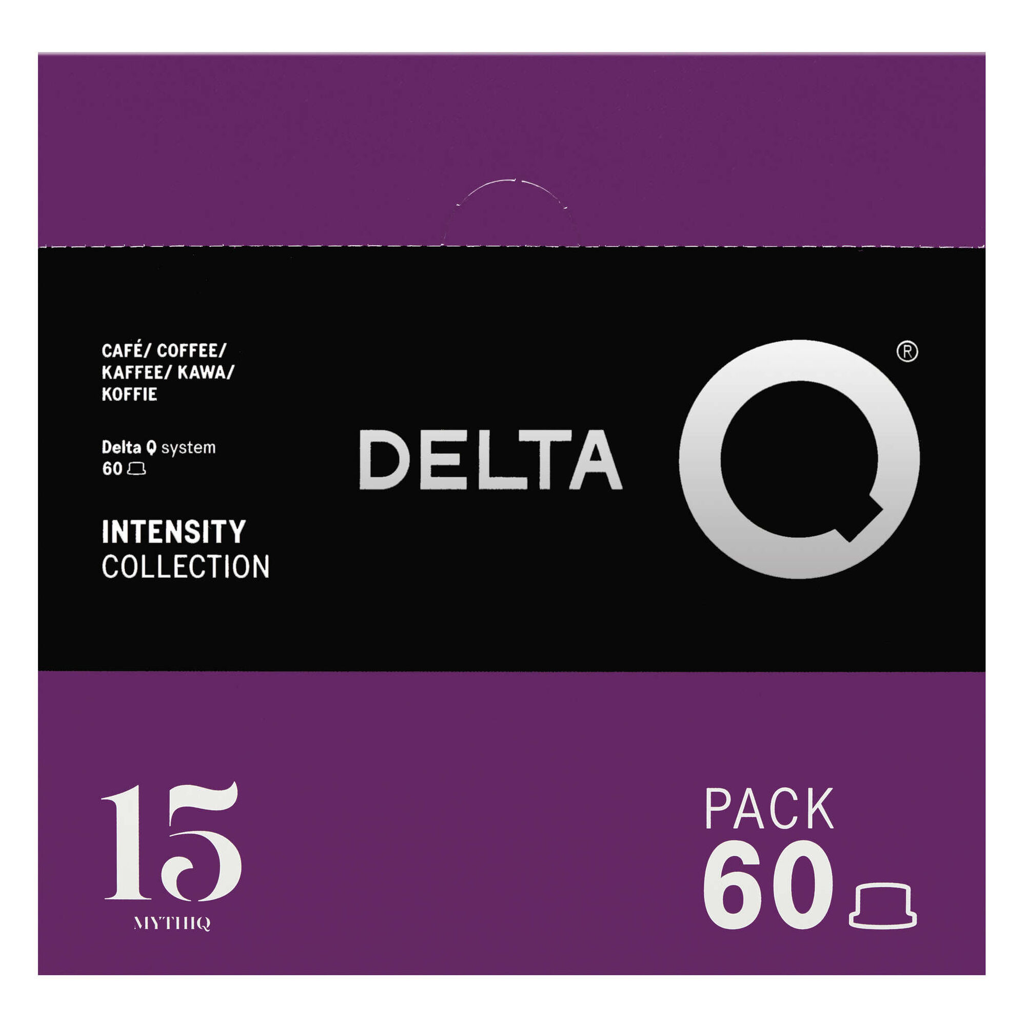 Cápsulas de Café Mythiq XXL Compatível com Delta Q Int 15 Cápsulas de Café Mythiq XXL Compatível com Delta Q Int 15