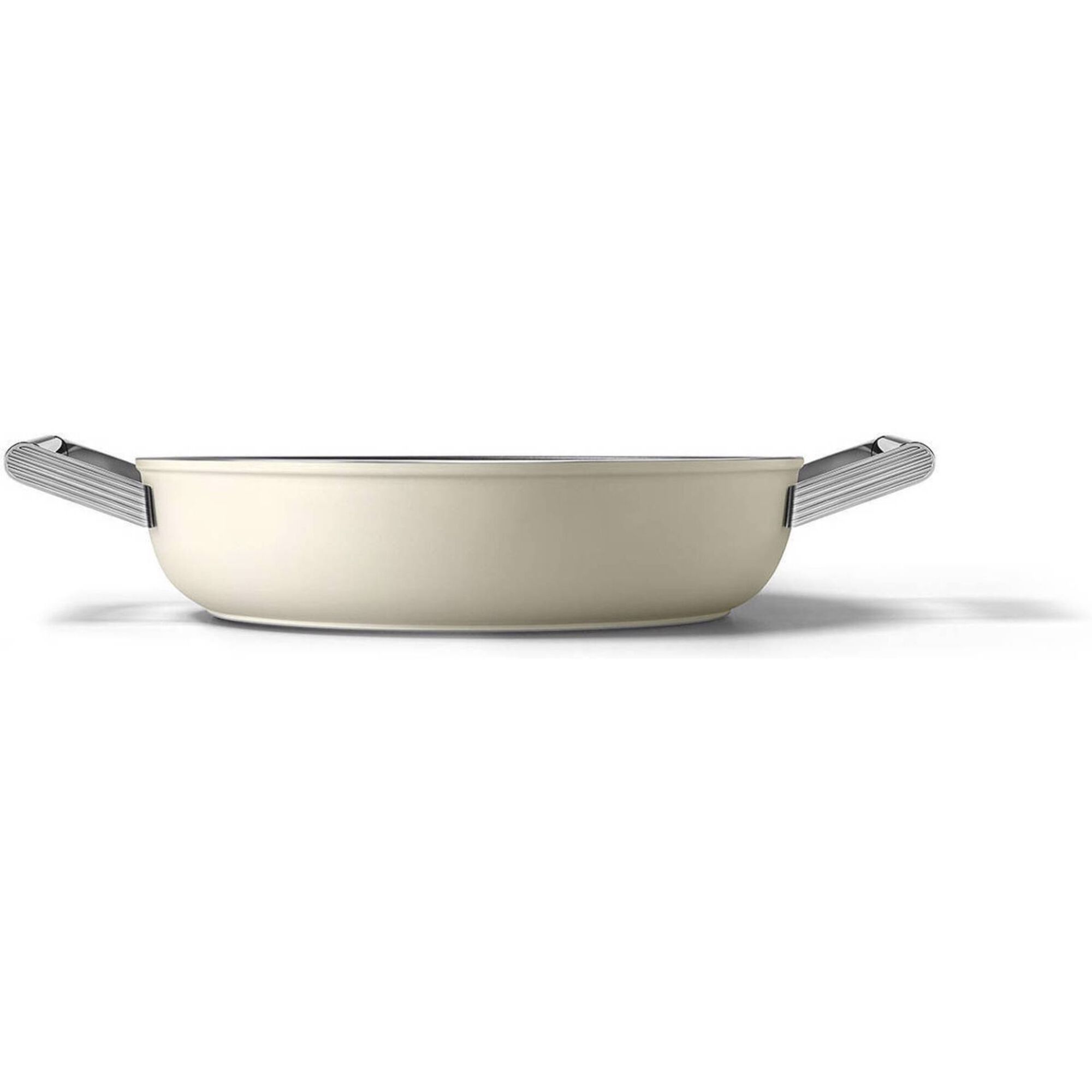 Ca&ccedil;arola Baixa Antiaderente Alum&iacute;nio 28cm Creme