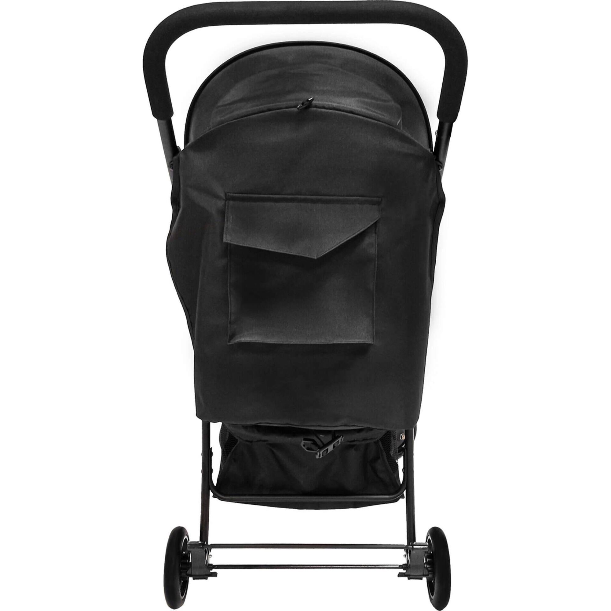 Carrinho de Passeio Preto Milão Carrinho de Passeio Preto Milão