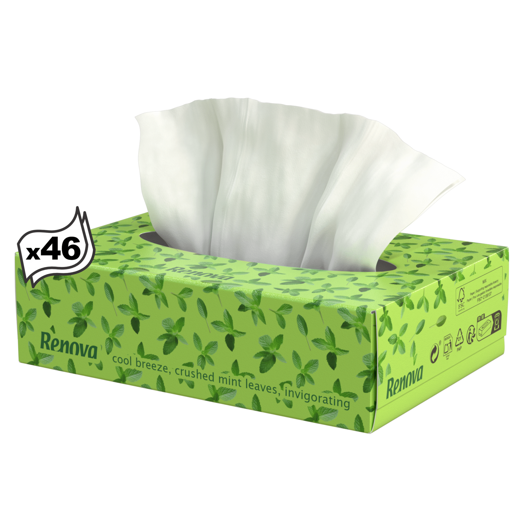 Lenços Faciais Mini Mint