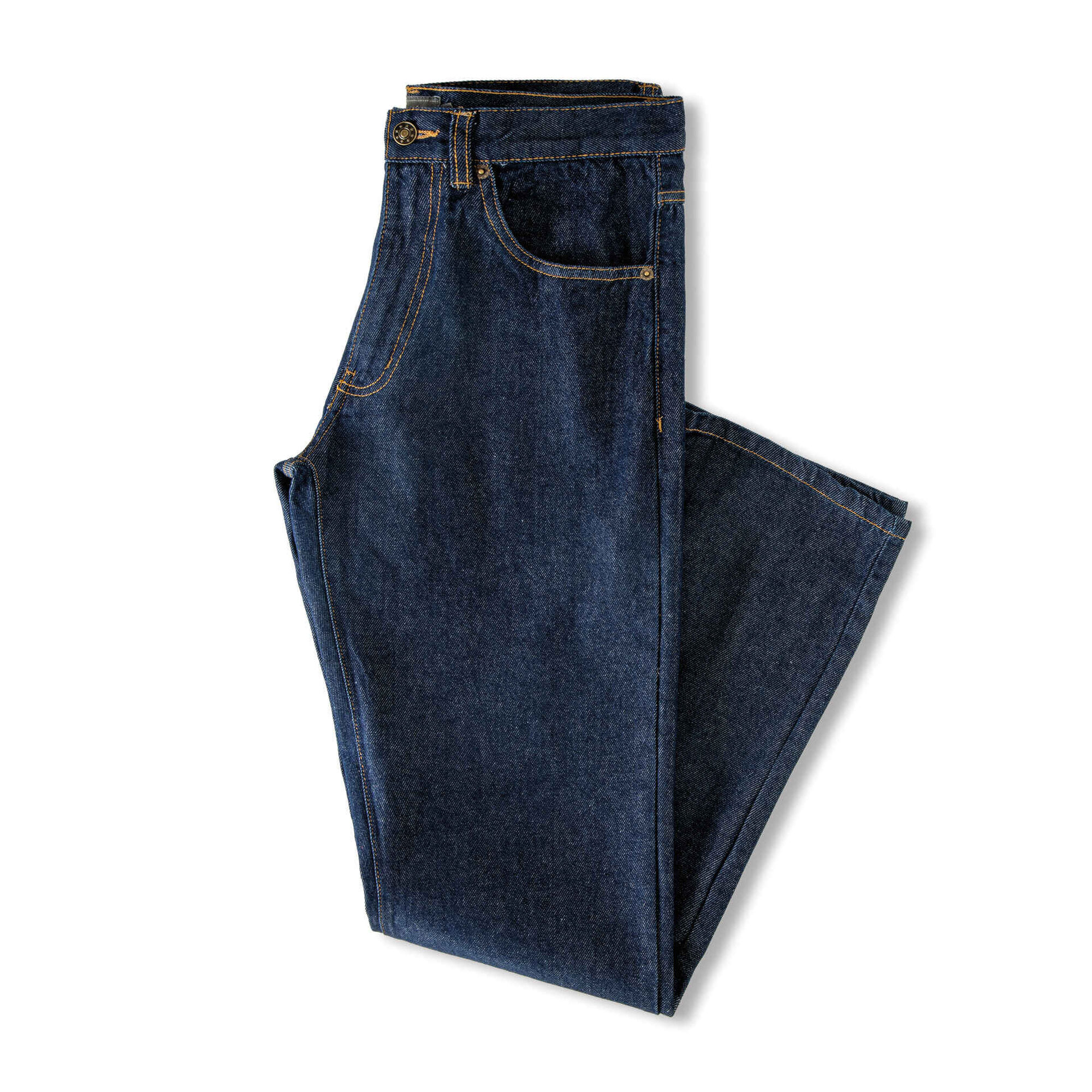 Jeans Regular Fit Homem Azul Escuro MO