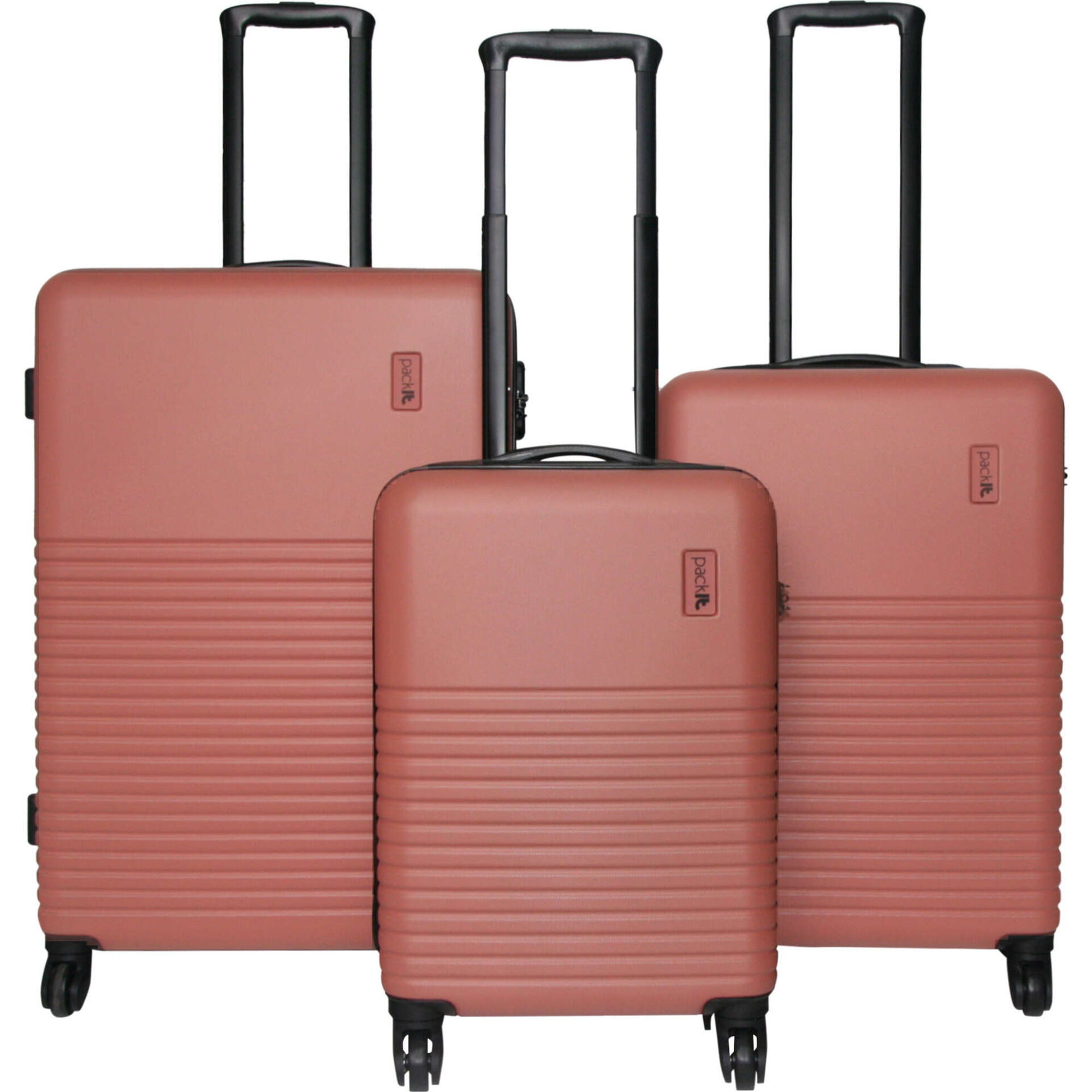 Mala de Viagem Média 4 Rodas Rosa Milão