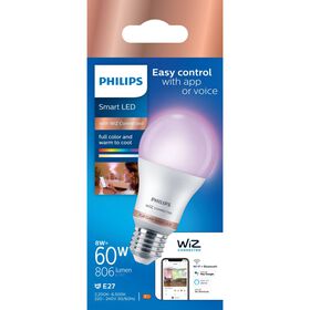 Lâmpada LED Standard Wi-Fi RGB E27 2700-6500K 60W Lâmpada LED Standard Wi-Fi RGB E27 2700-6500K 60W