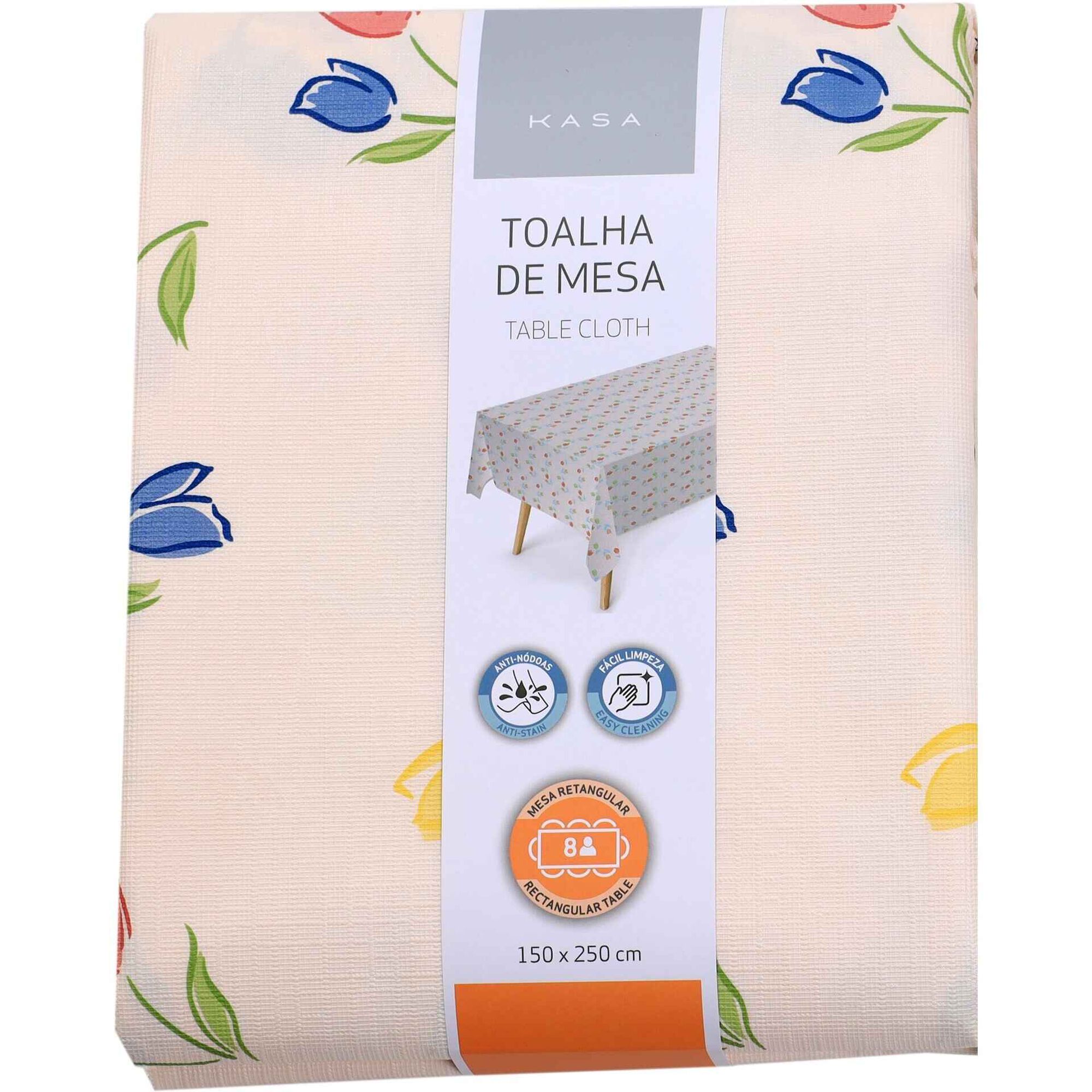 Toalha Mesa PVC Peva Tulipas Kasa