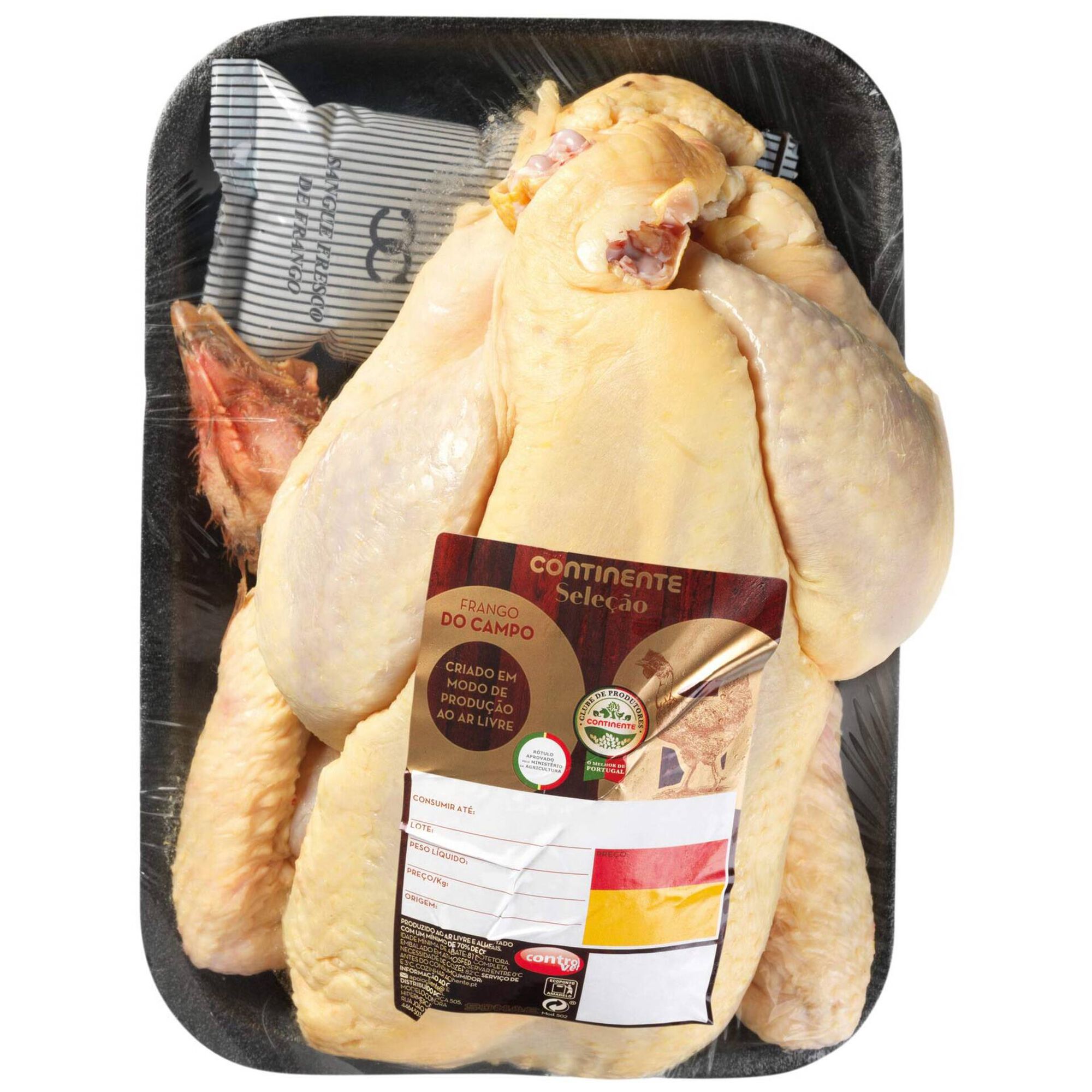 Frango do Campo Inteiro Sem Miúdos