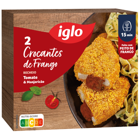 Crocante de Frango Recheado com Tomate e Manjeric&atilde;o Iglo