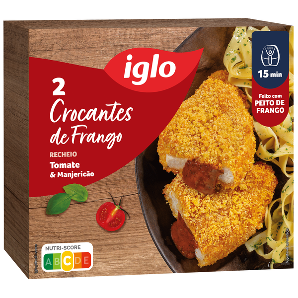 Crocante de Frango Recheado com Tomate e Manjericão Iglo