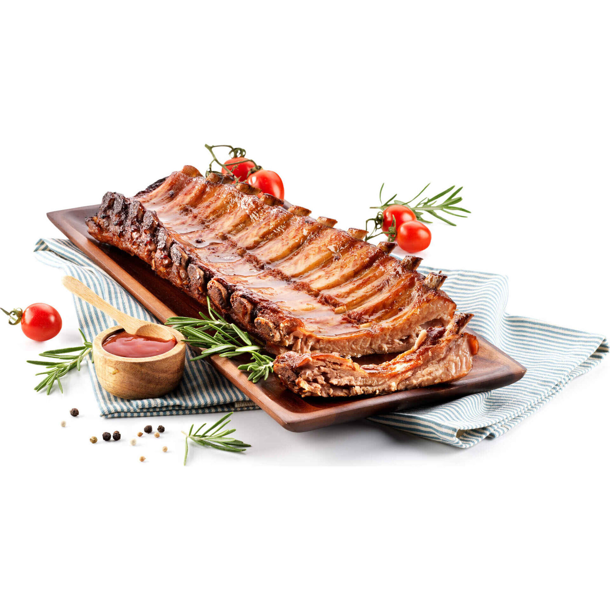 Tiras de Entrecosto com Molho Barbecue Tiras de Entrecosto com Molho Barbecue