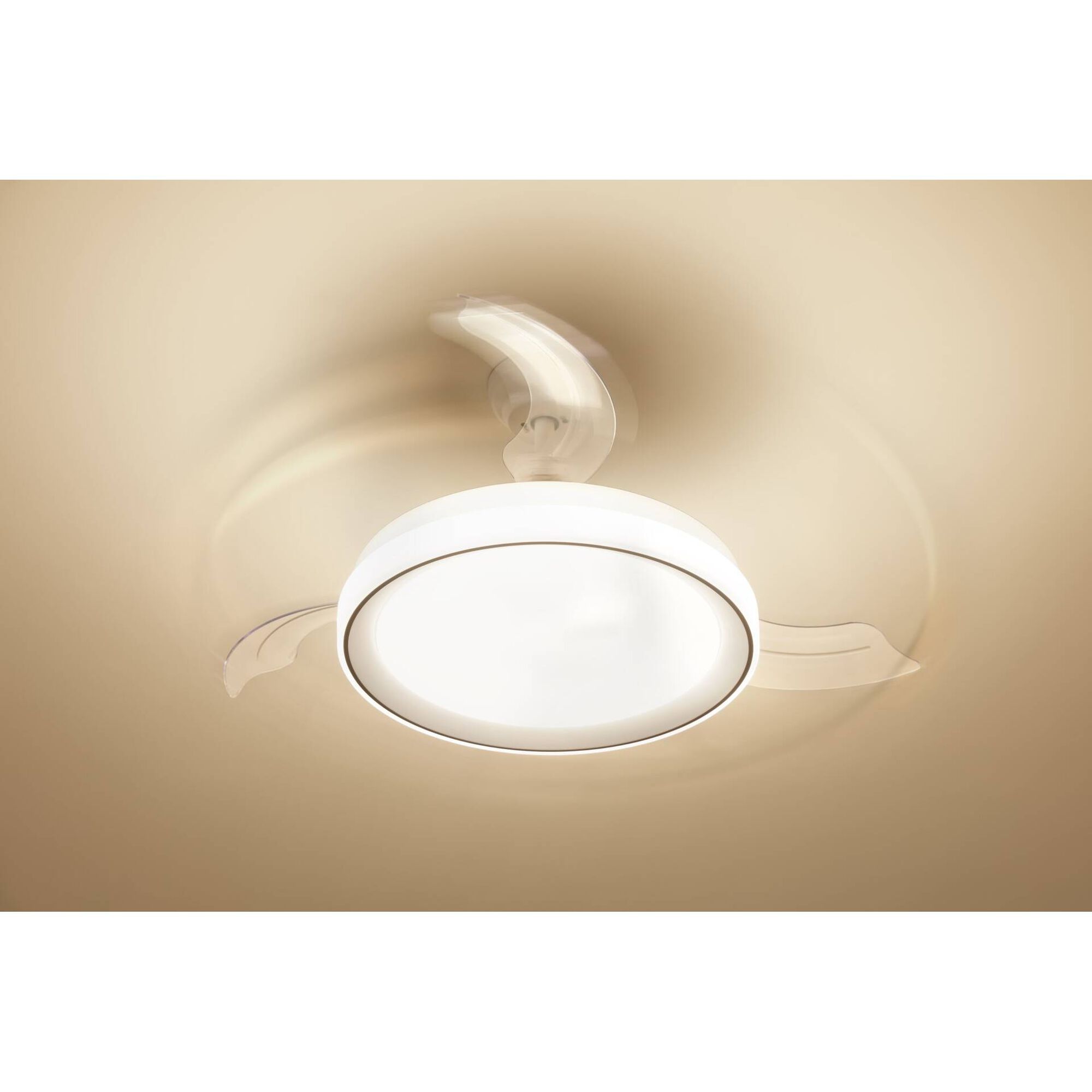 Ventoinha Teto LED com Comando 4000K 45W Branco