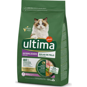 Ra&ccedil;&atilde;o para Gato Adulto Esterilizado Bolas de Pelo Peru Affinity Ultima