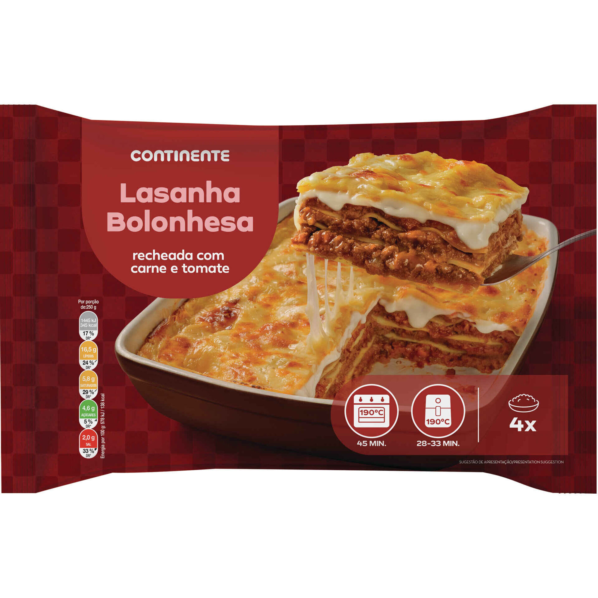 Lasanha Bolonhesa Continente