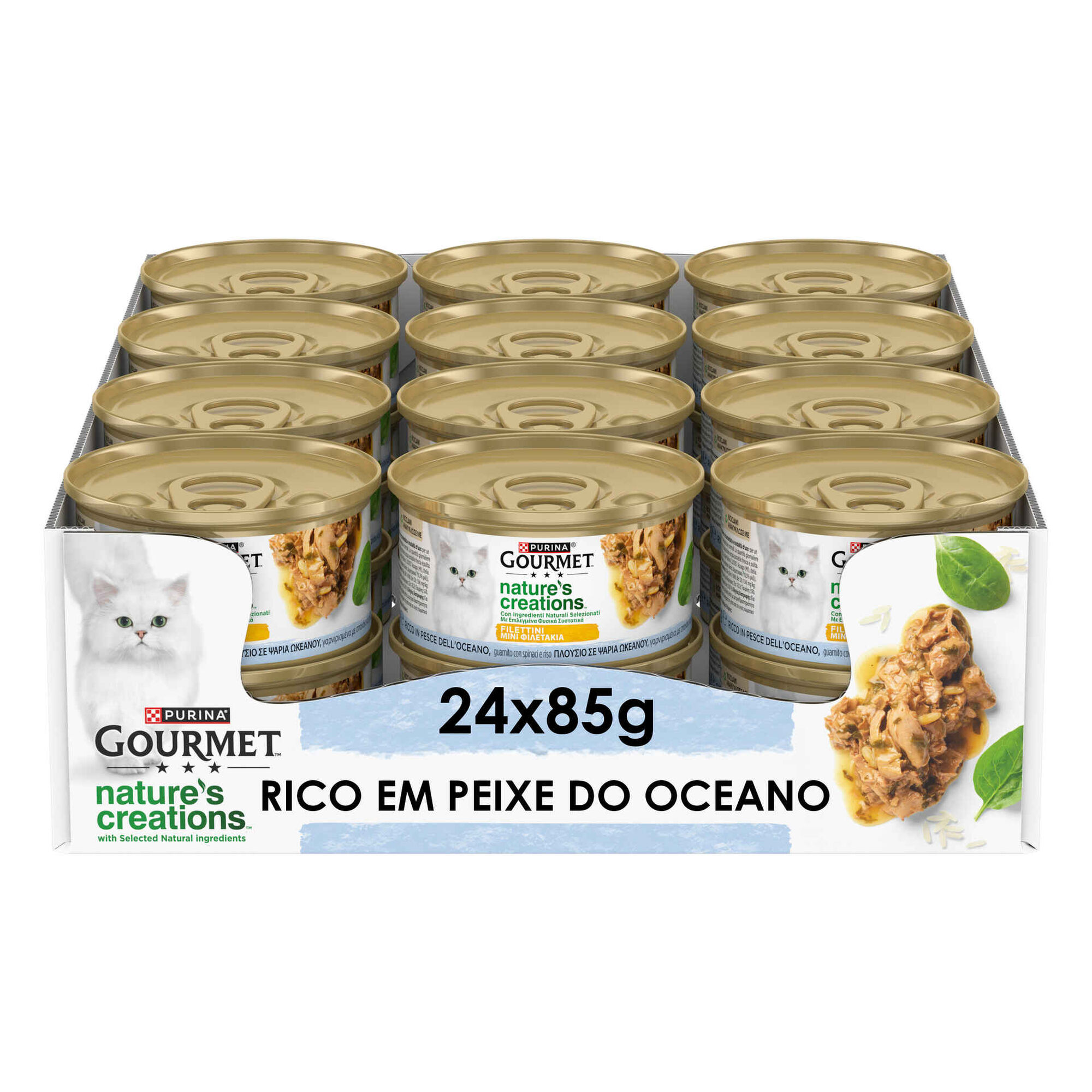 Comida H&uacute;mida para Gato Adulto Peixe Lata Purina Gourmet Nature