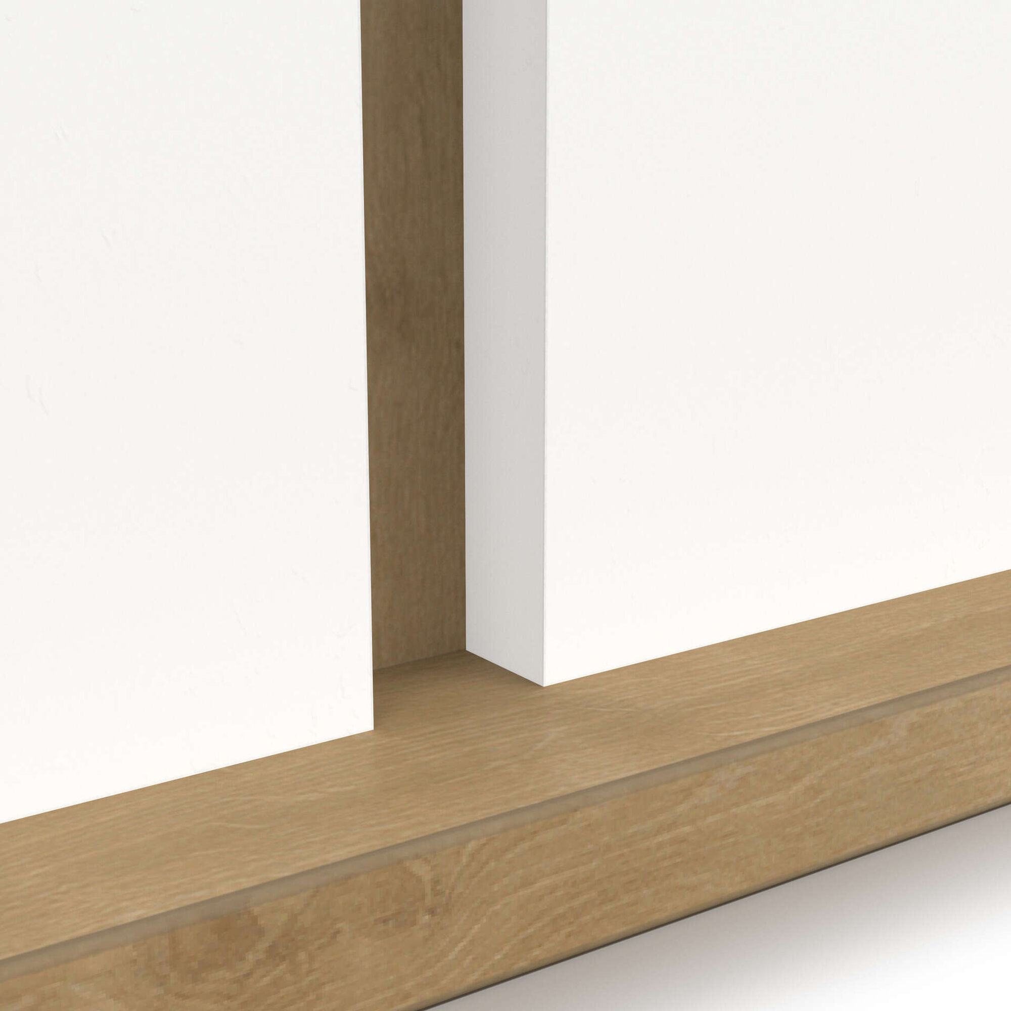 Mesa de Jantar 160x90x78cm Branca e Carvalho Access