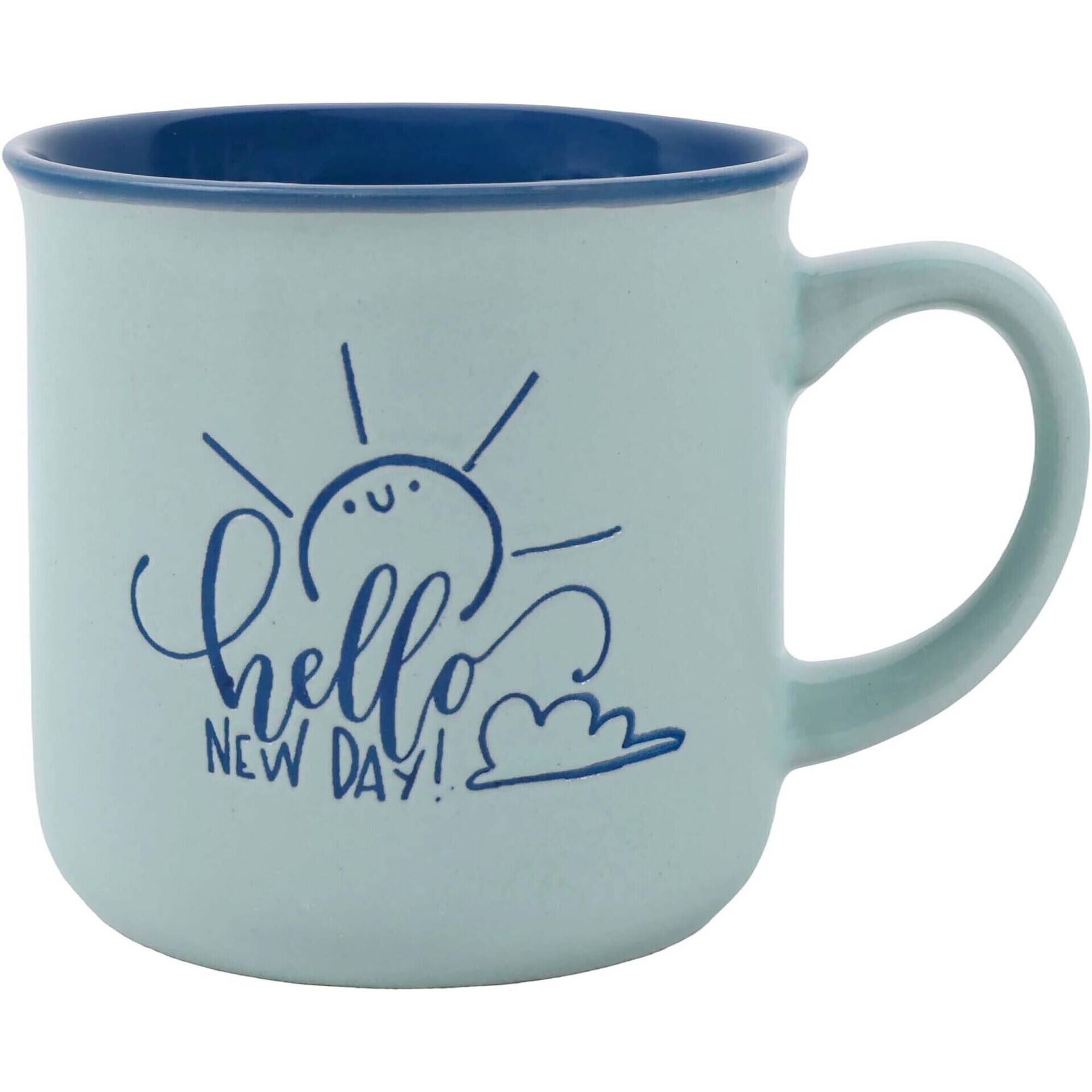 Caneca 330ml Azul Interior Colorido Kasa
