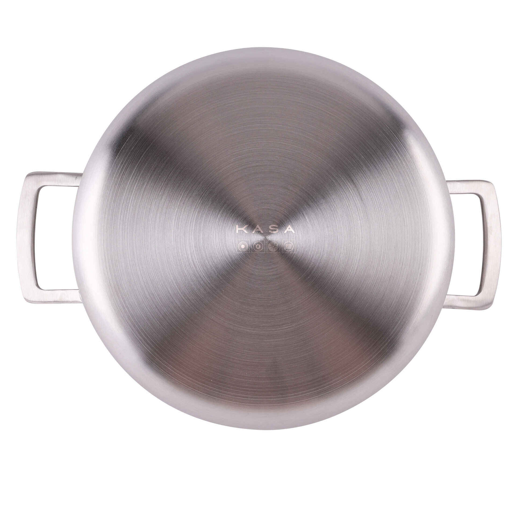 Caçarola Antiaderente Aço Inoxidável Multilayer