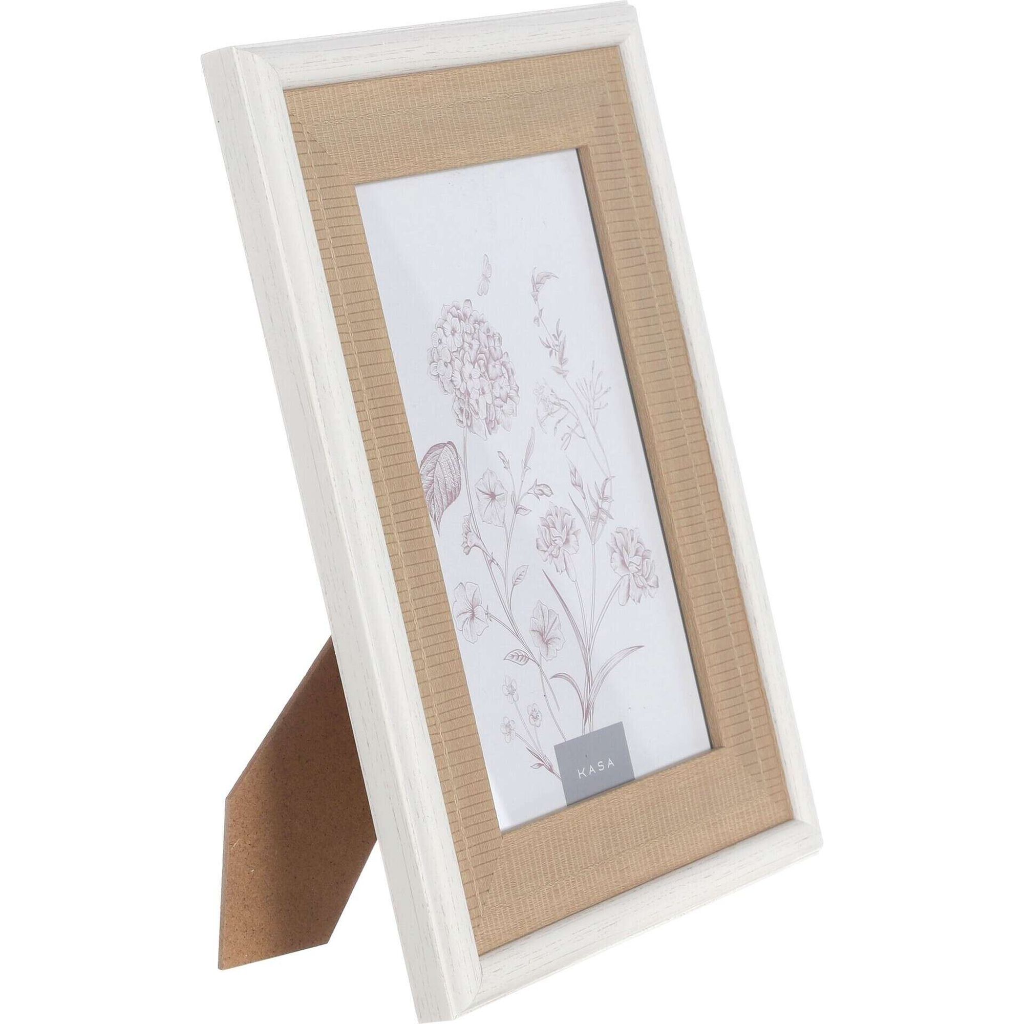 Moldura 13x18cm Palhinha com Rebordo Branco