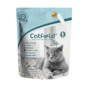 Areia Absorvente Aglomerante Tofu Natural Catfield