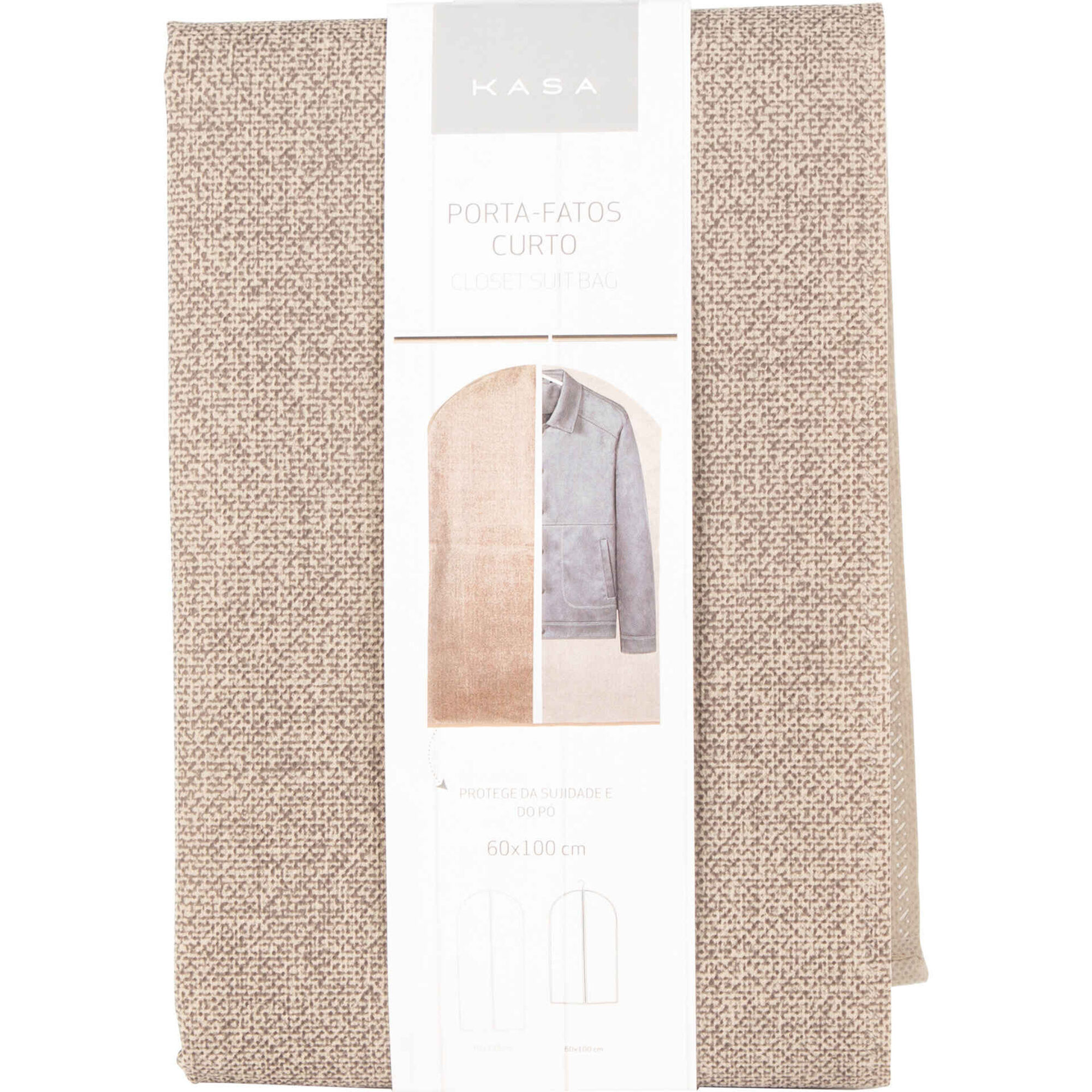 Porta-Fatos Curto Bege