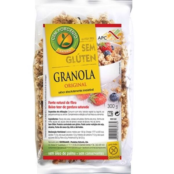 Granola Original sem Glúten Cem Porcento