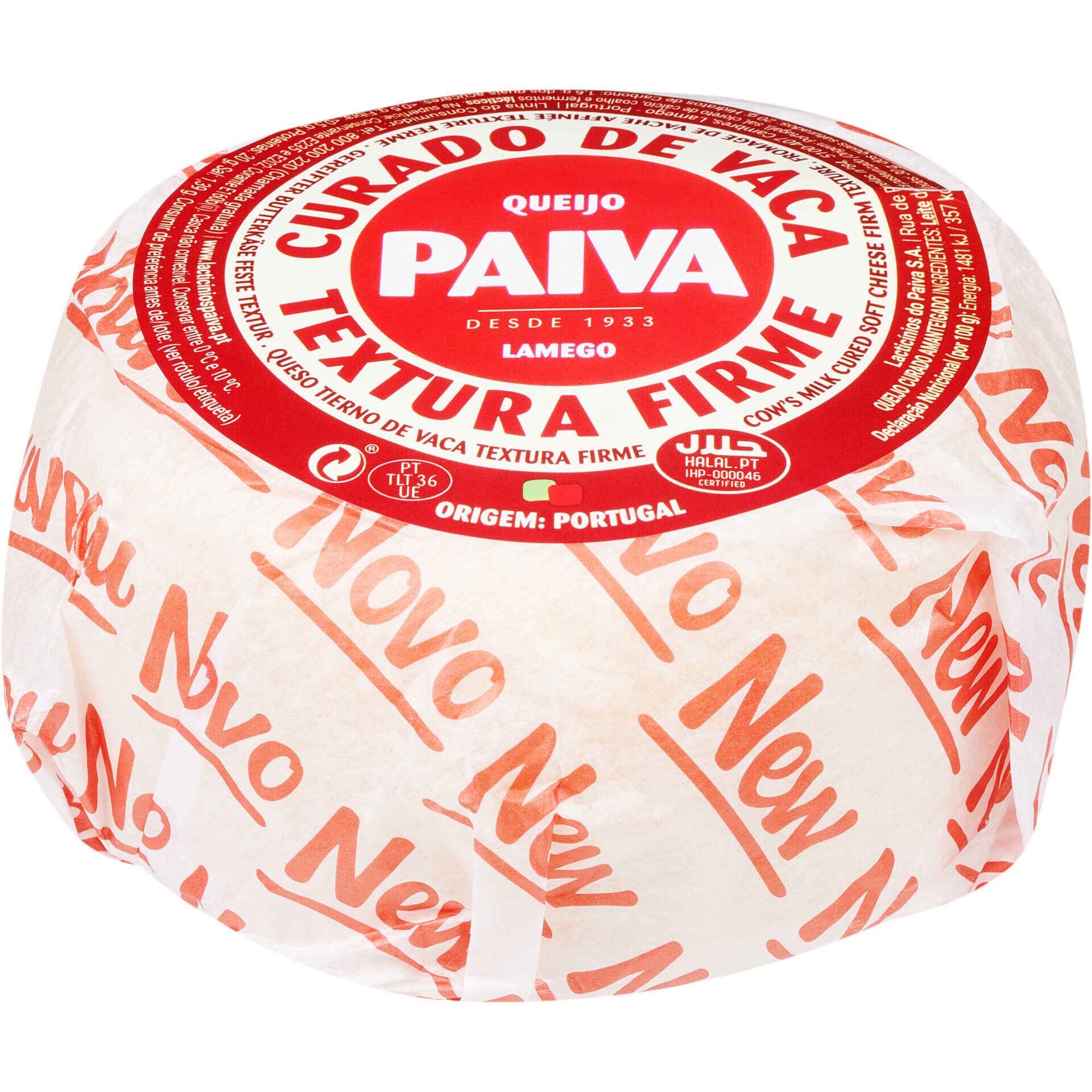 Queijo de Vaca Curado Textura Firme Paiva