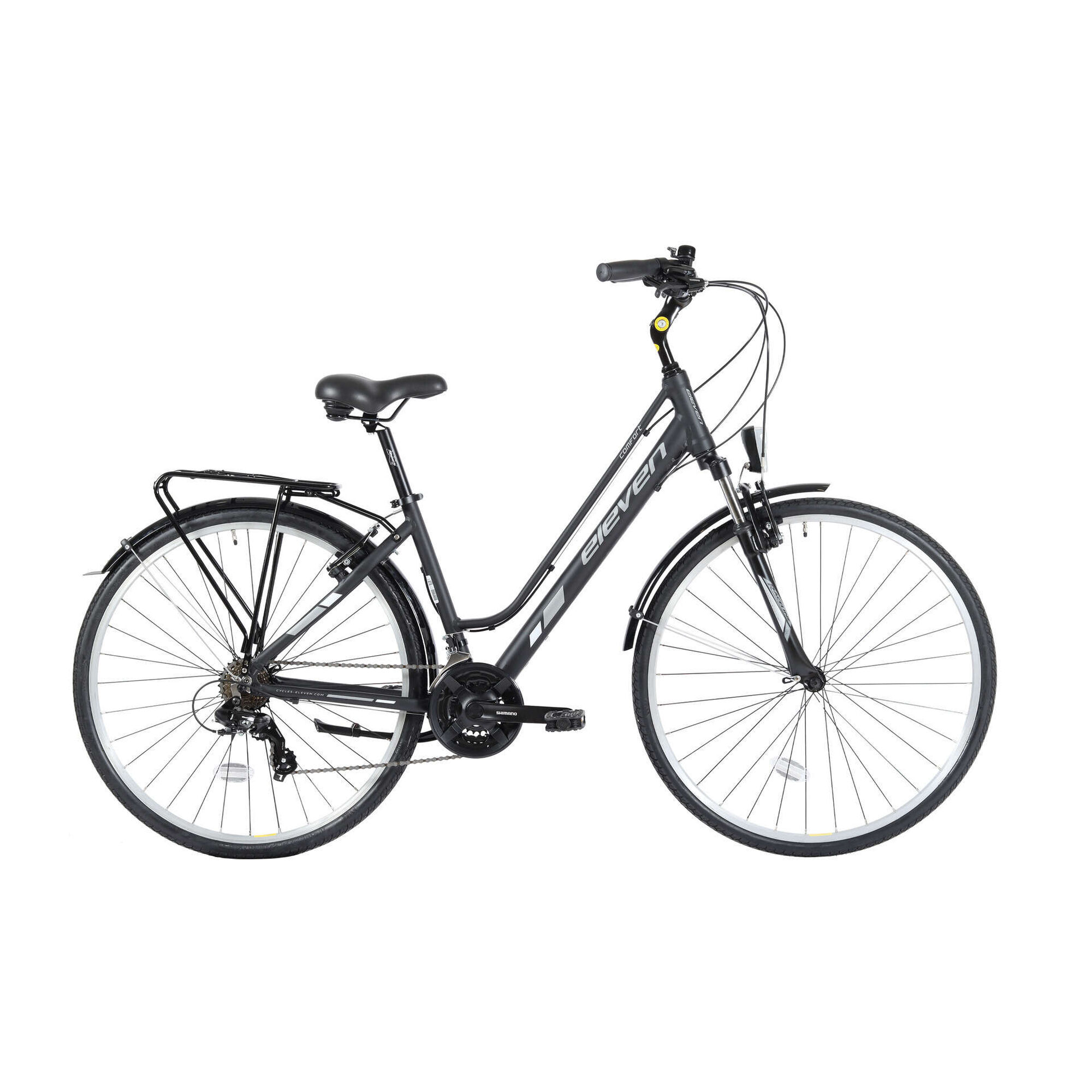 Bicicleta Mulher 21V 700 C Comfort Preta