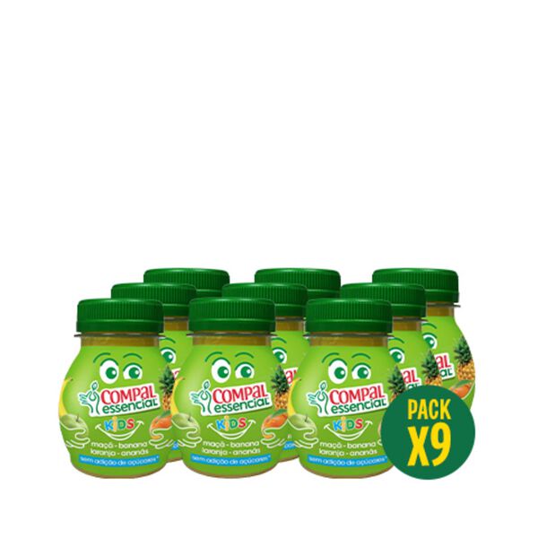Dose Fruta Maçã, Banana, Laranja e Ananás Kids Compal Essencial