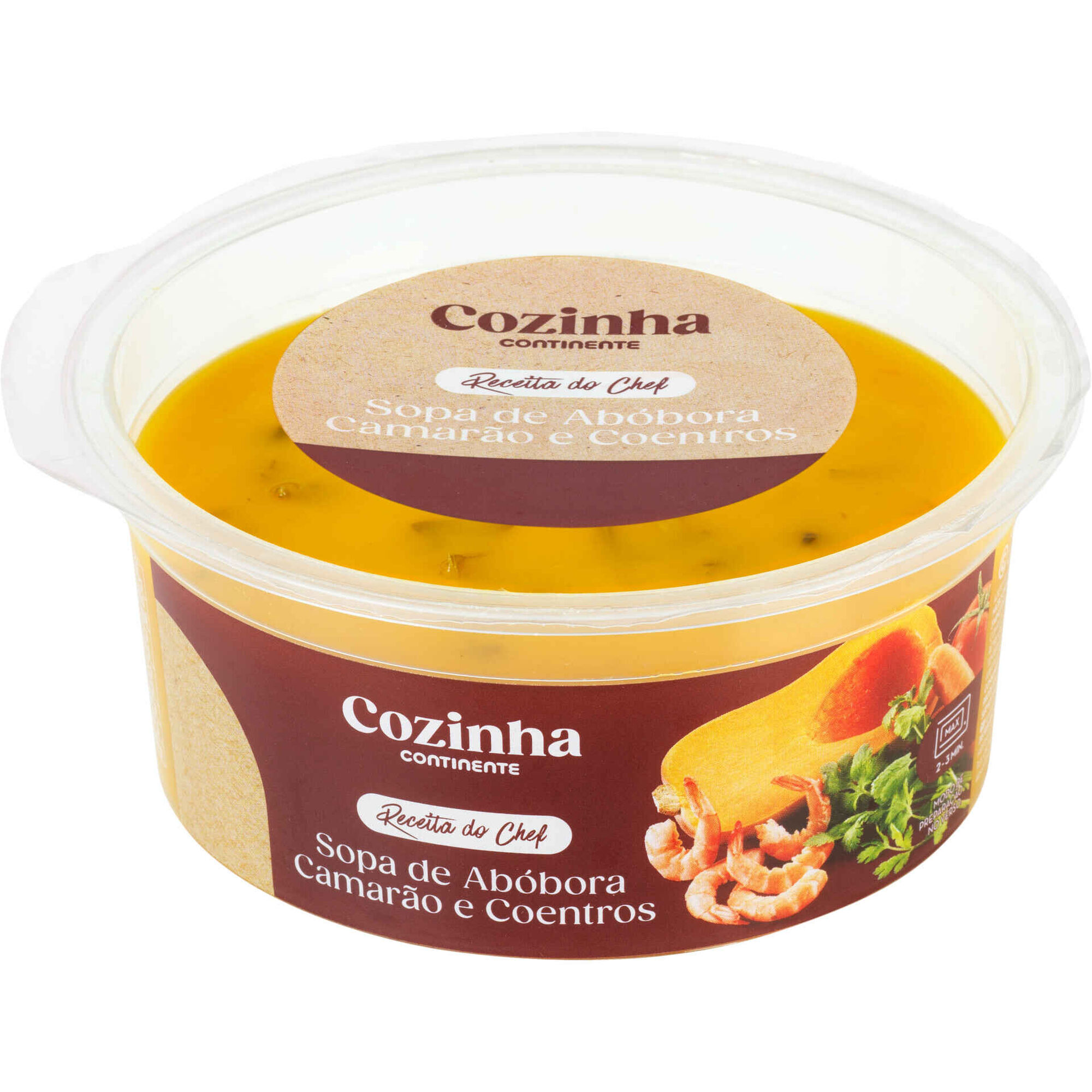 Sopa de Ab&oacute;bora, Camar&atilde;o e Coentros Cozinha Continente