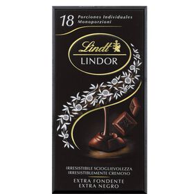 Tablete de Chocolate Negro 60% Cacau Por&ccedil;&otilde;es Individuais Lindt