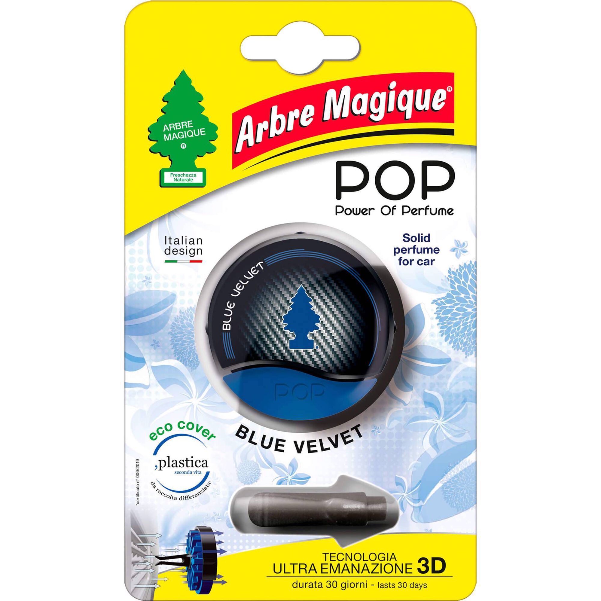 Ambientador Auto Encaixar Veludo Azul